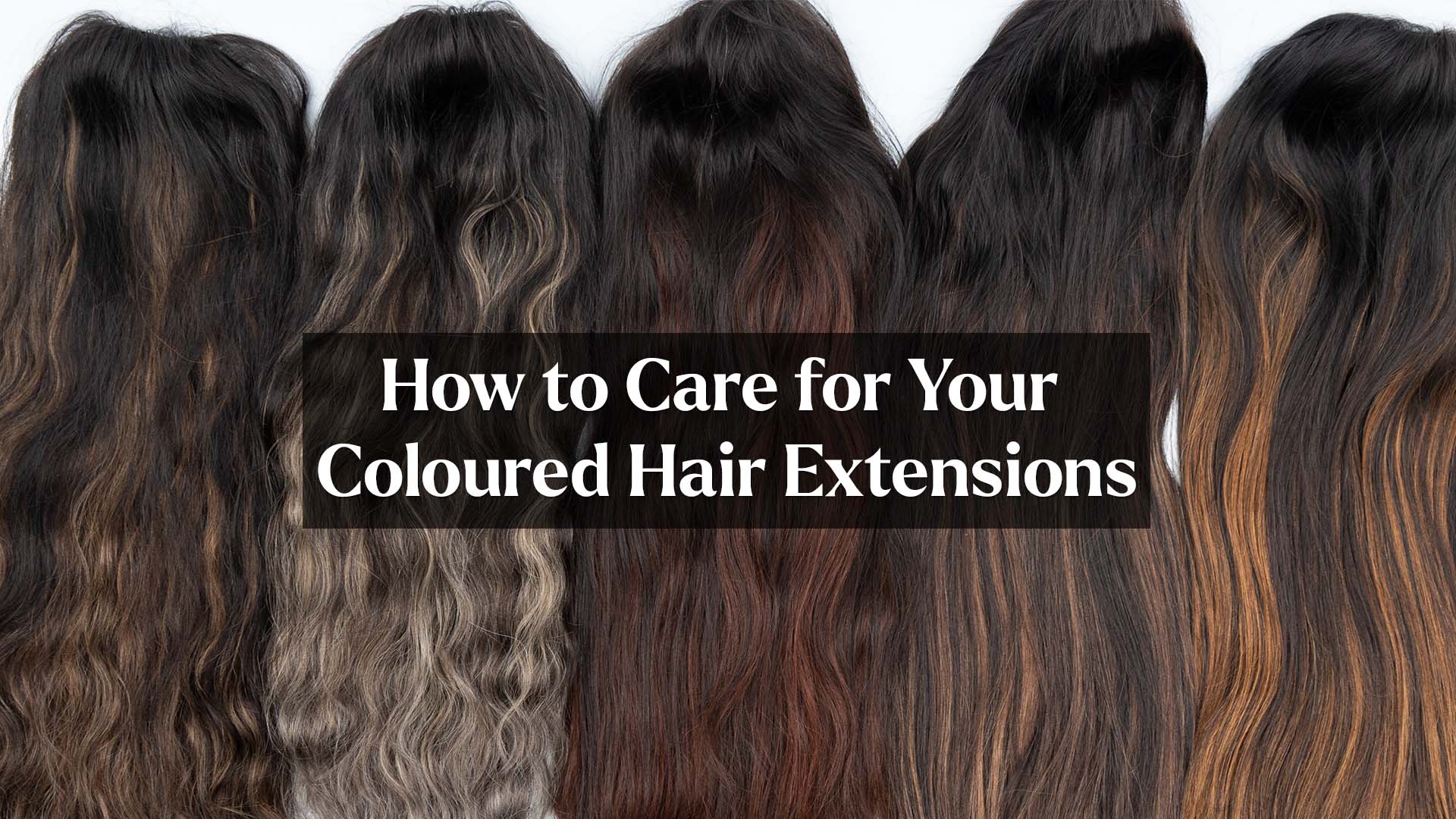 Coloured hair extensions