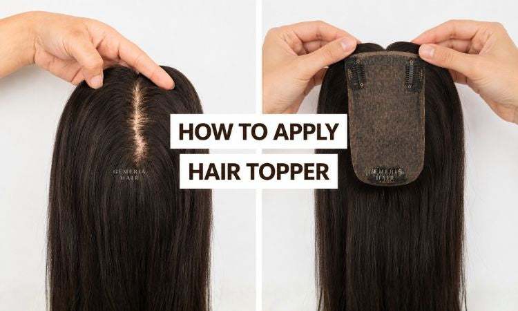 how to apply hair topper