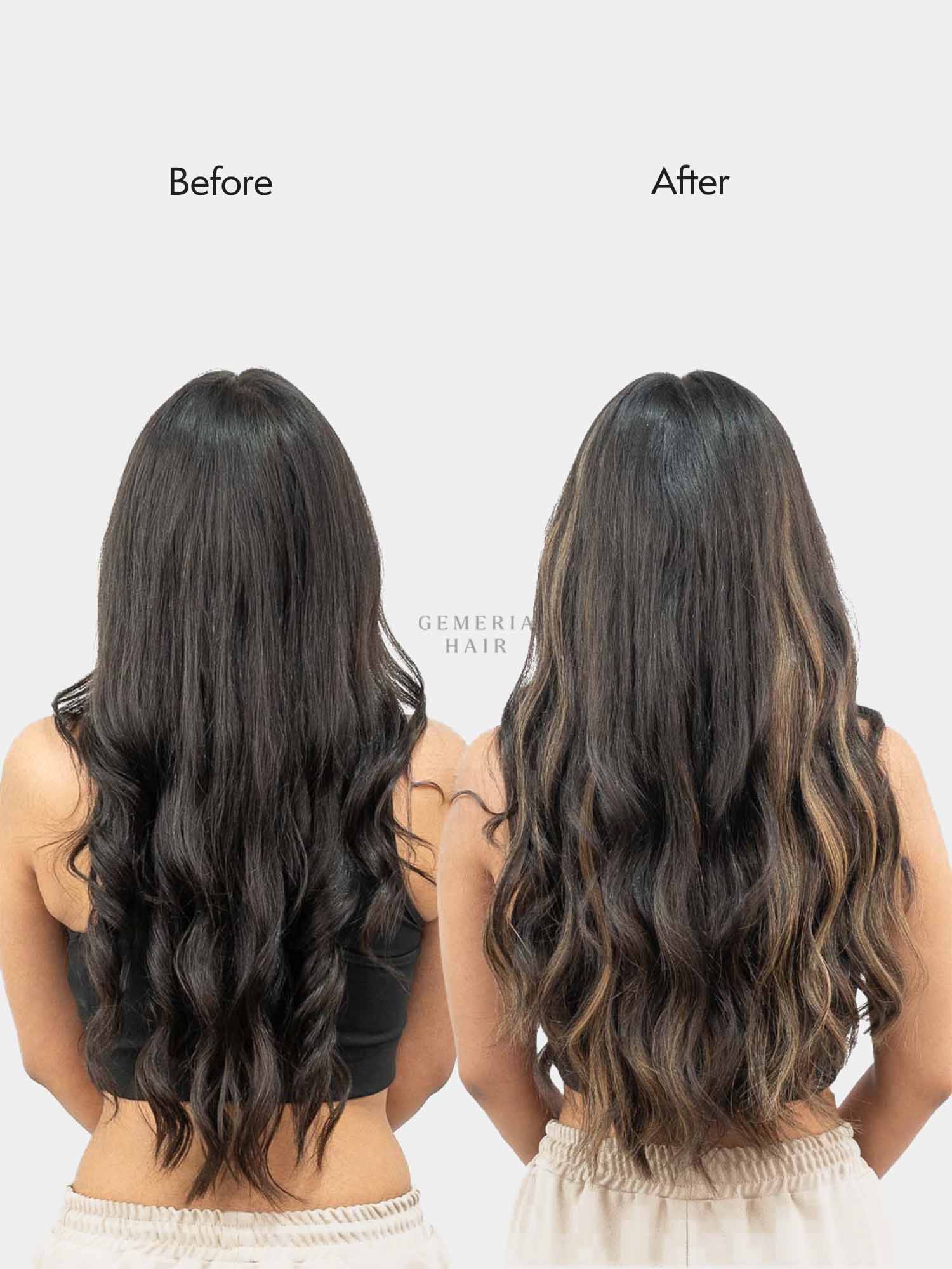 Seamless Ash Brown Balayage 3 Set Volumizer
