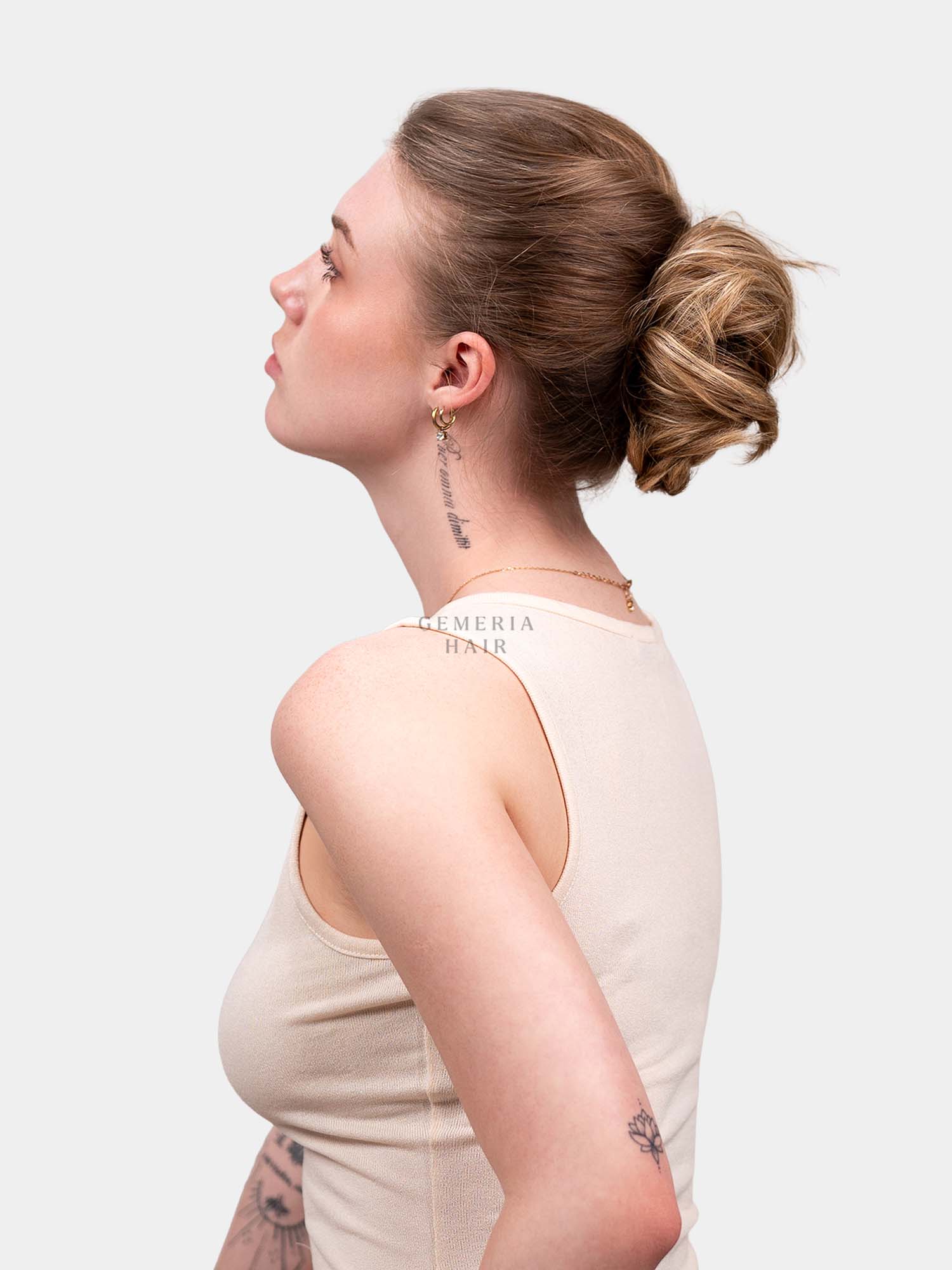 Blonde Faux Scrunchie Bun