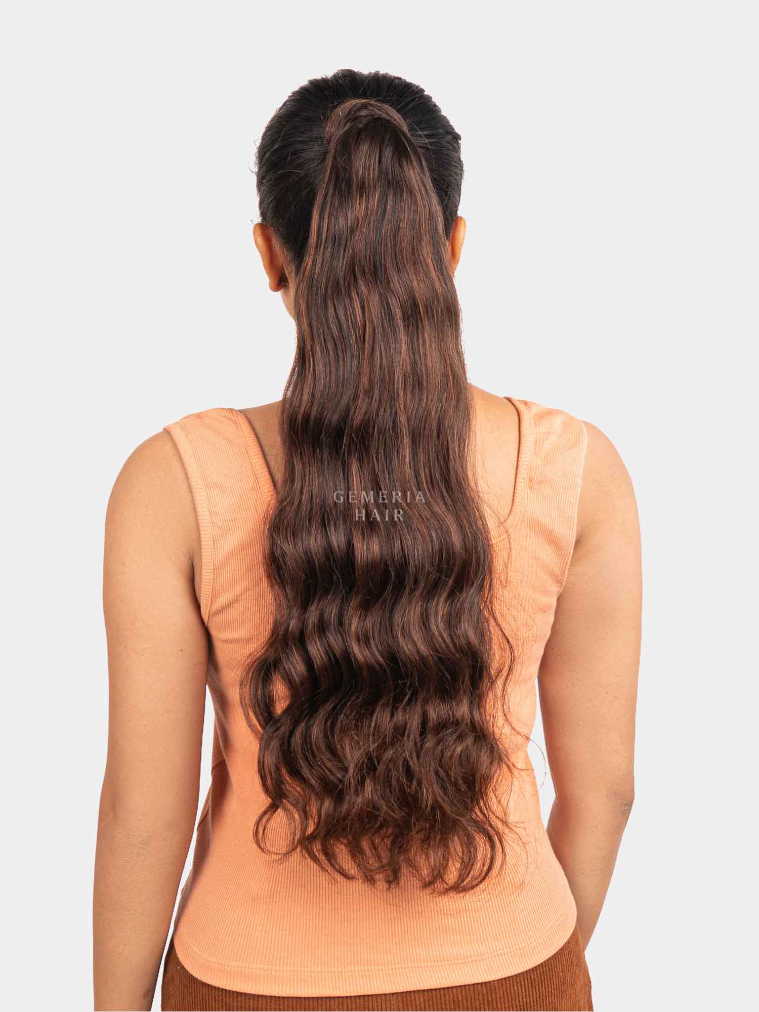 Barrel Brown Balayage Ponytail Extension