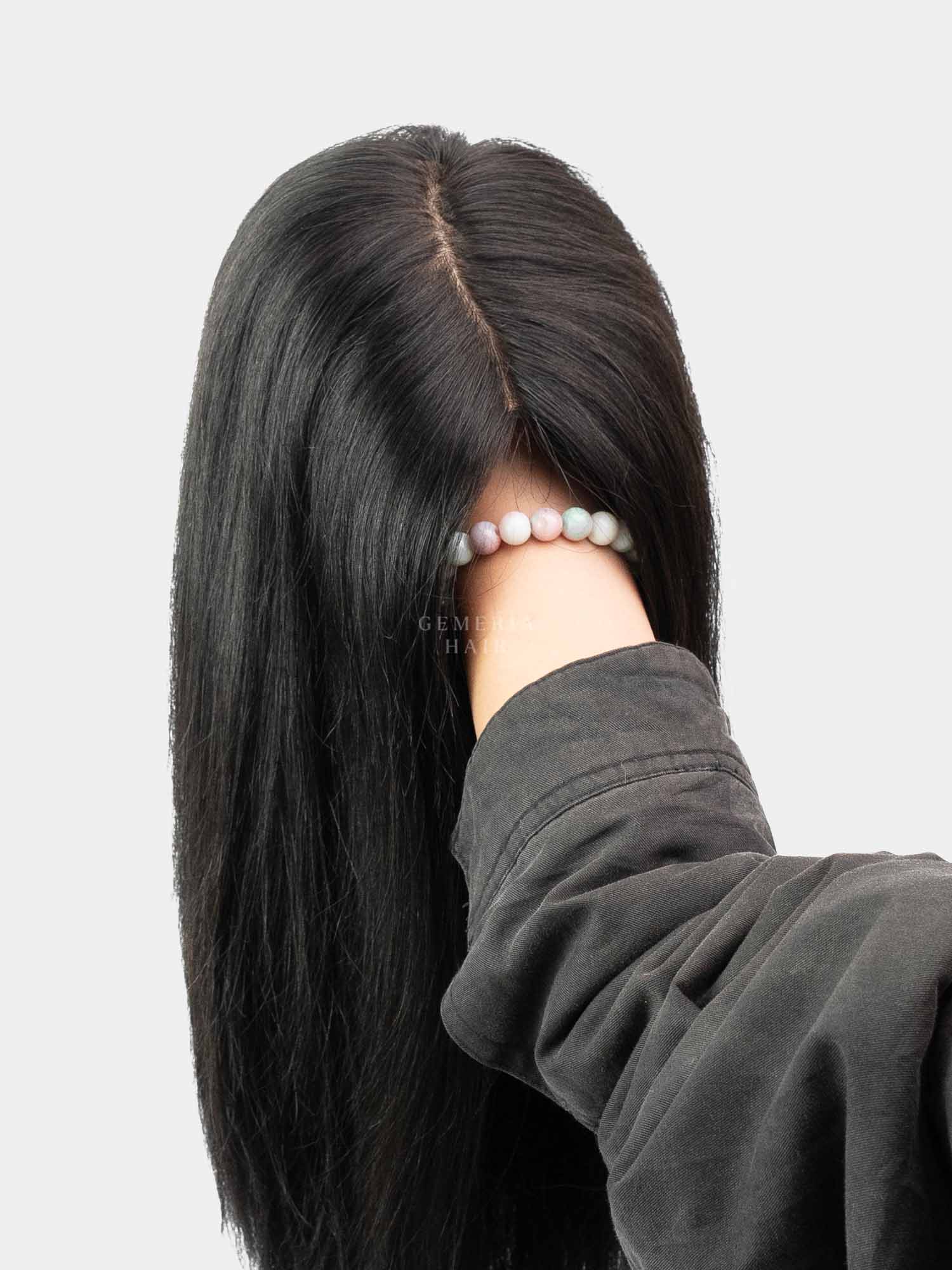 Short Full Head Wig | Bio-Base Part | Natural Straight