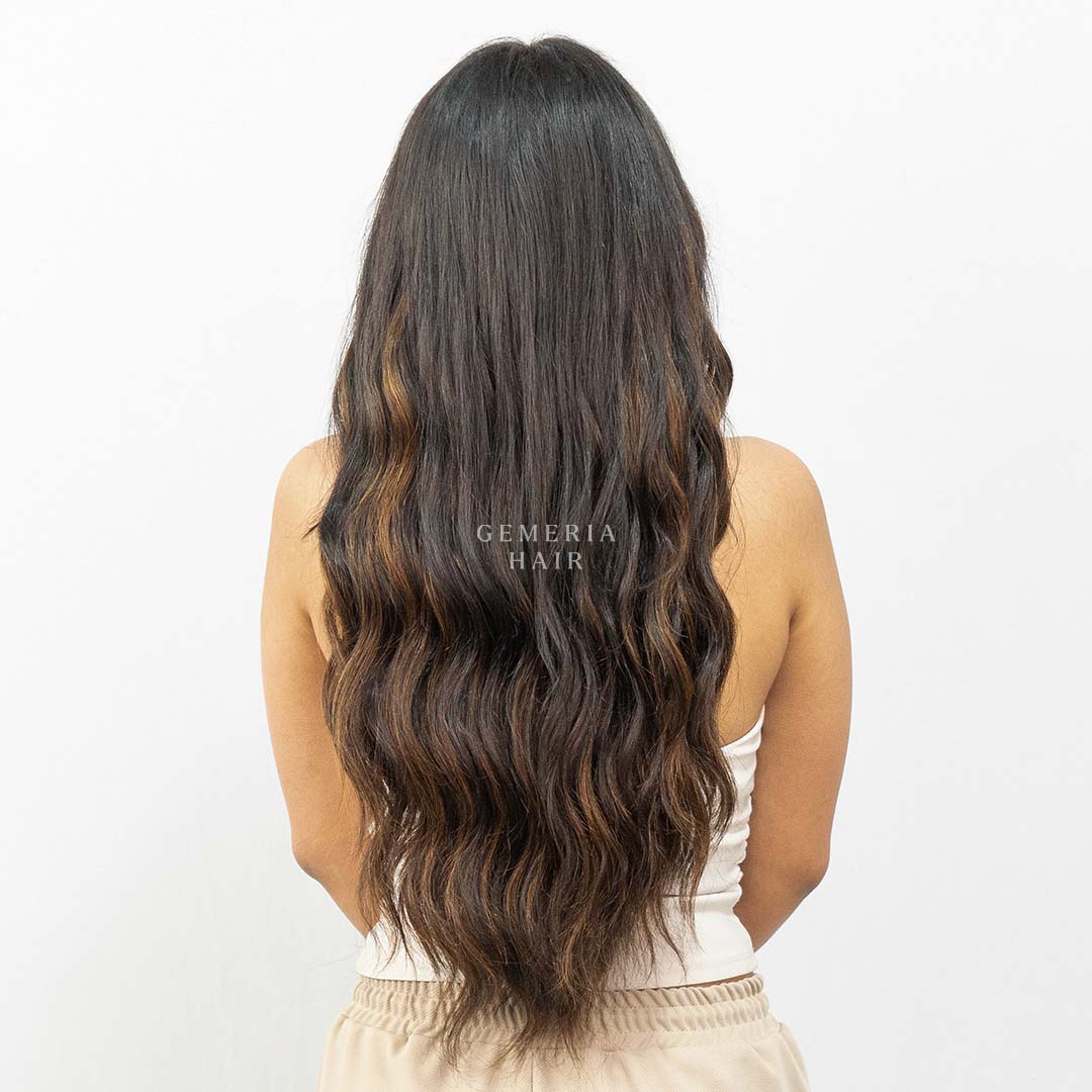 Caramel Brown Balayage | Seamless | 7 Set Clip-In Extensions