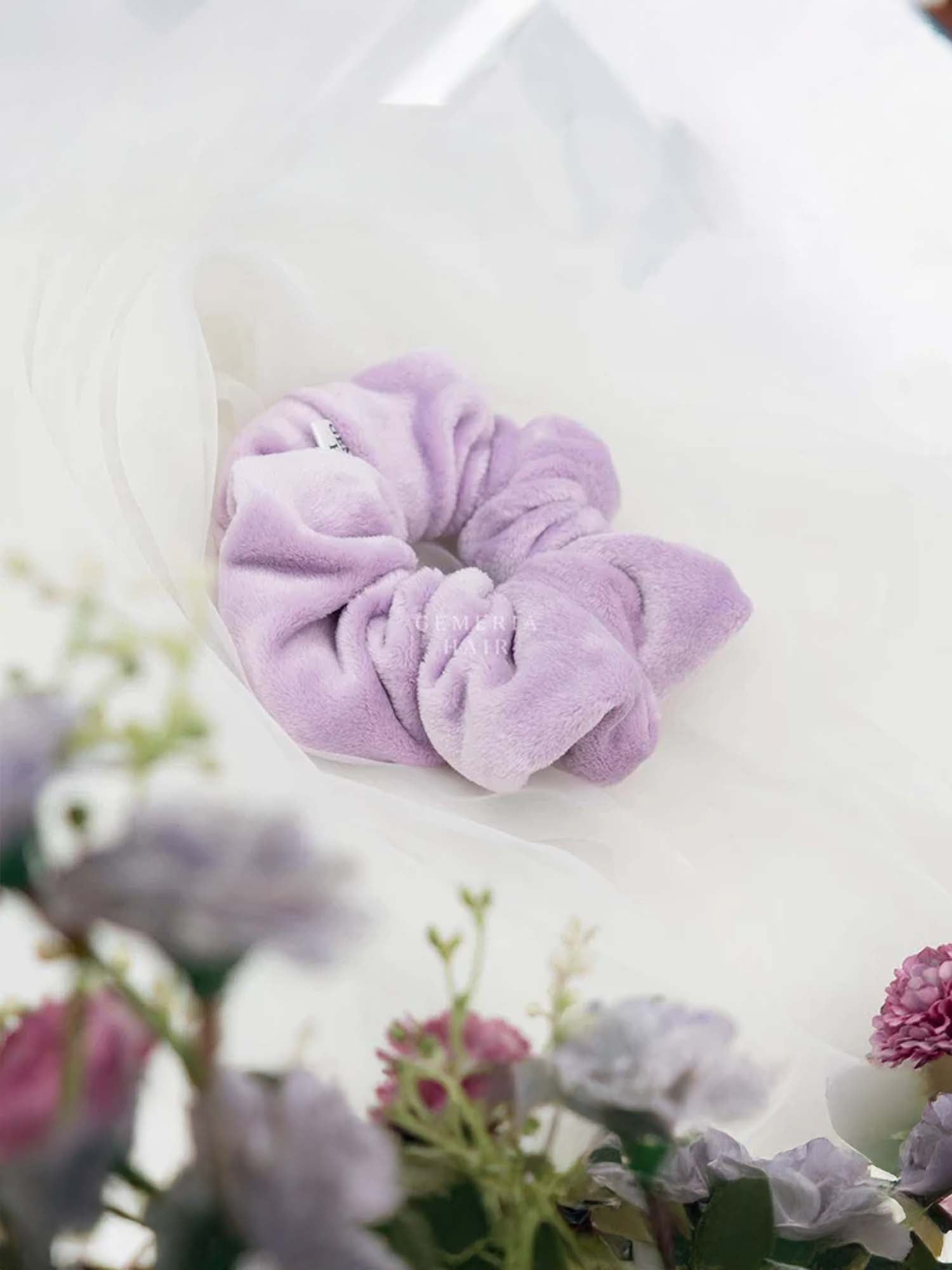 Velvet scrunchies