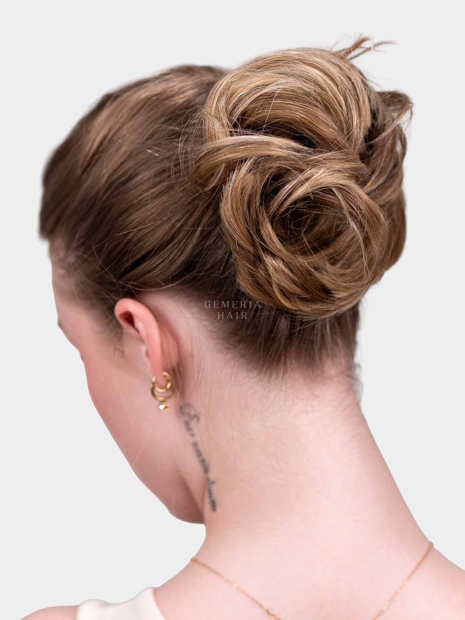 Blonde Faux Scrunchie Bun