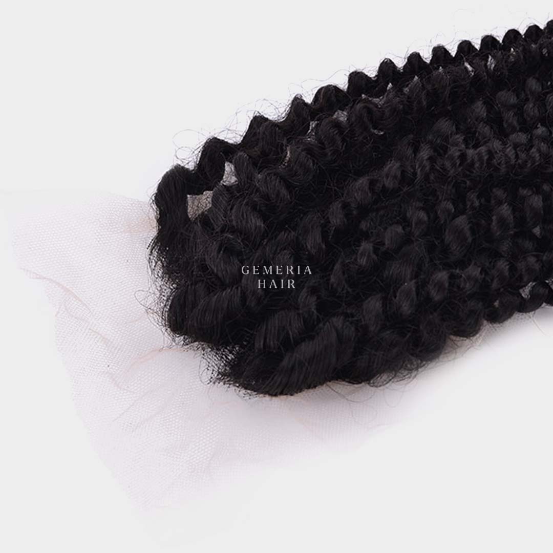 Kinky curly lace closure 4x4