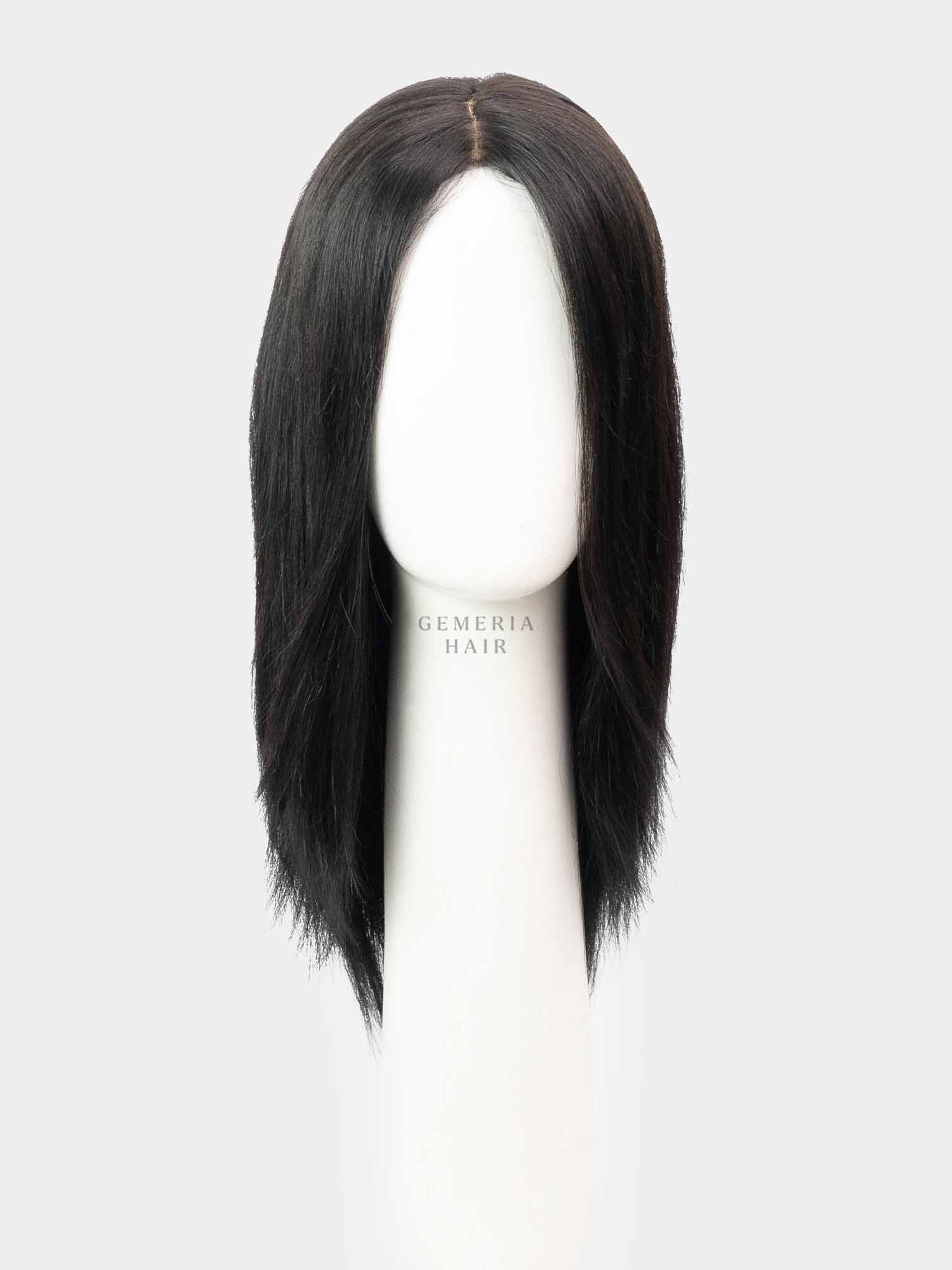 Short Full Head Wig | Bio-Base Part | Natural Straight