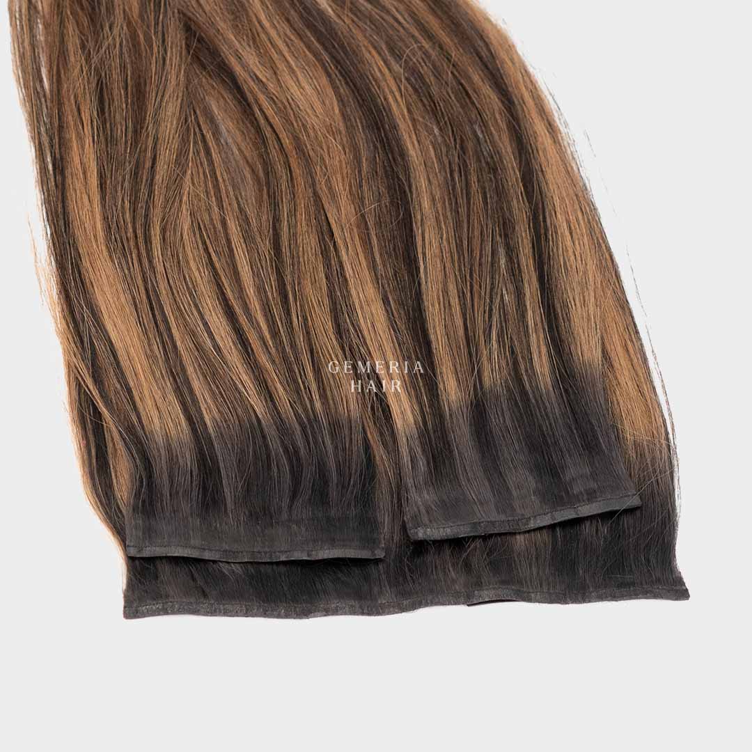 Seamless Chocolate Brown Balayage 3-Set Volumizer