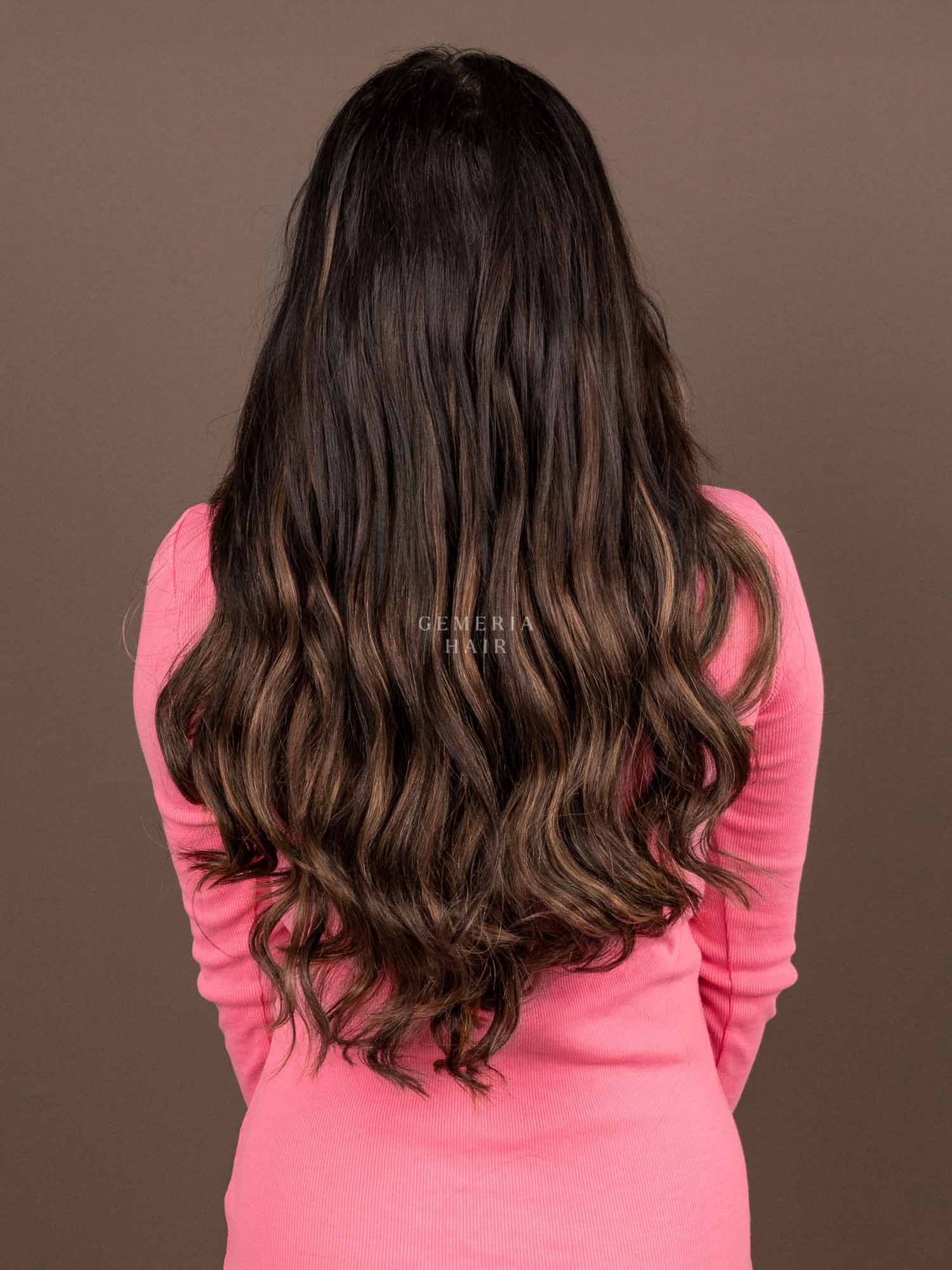 Chocolate Brown Balayage | Seamless | 7 Set Clip-In-Extensions