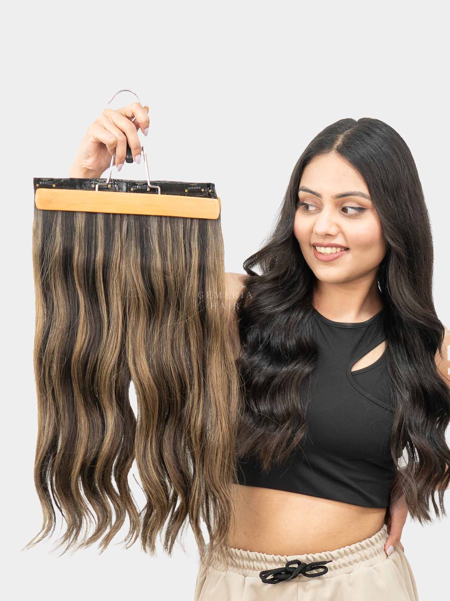 Seamless Light Ash Brown Balayage 3-Set Volumizer