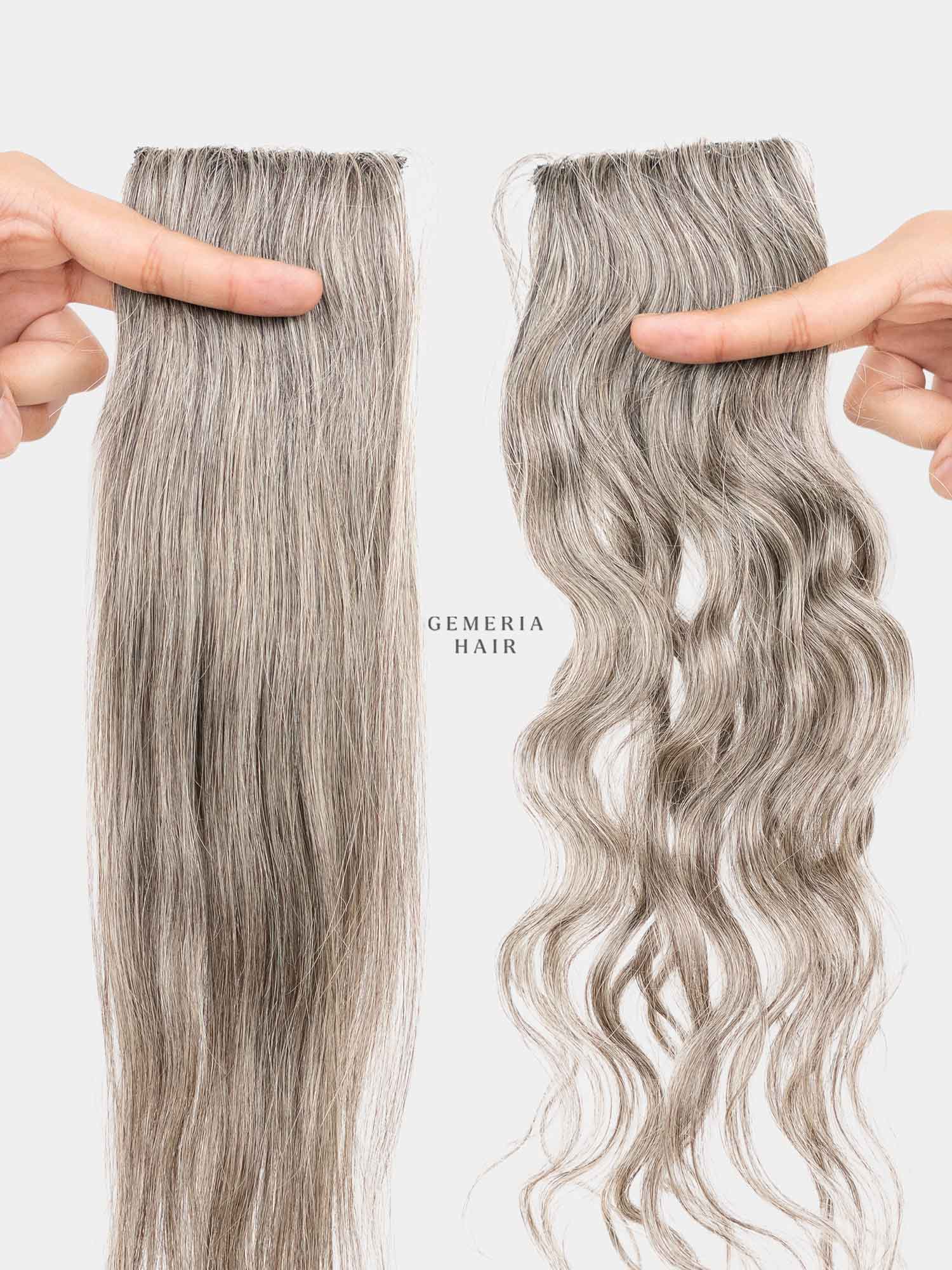 Grey Hair | Invisible Wide Cover-Up | 3" Hair Patch