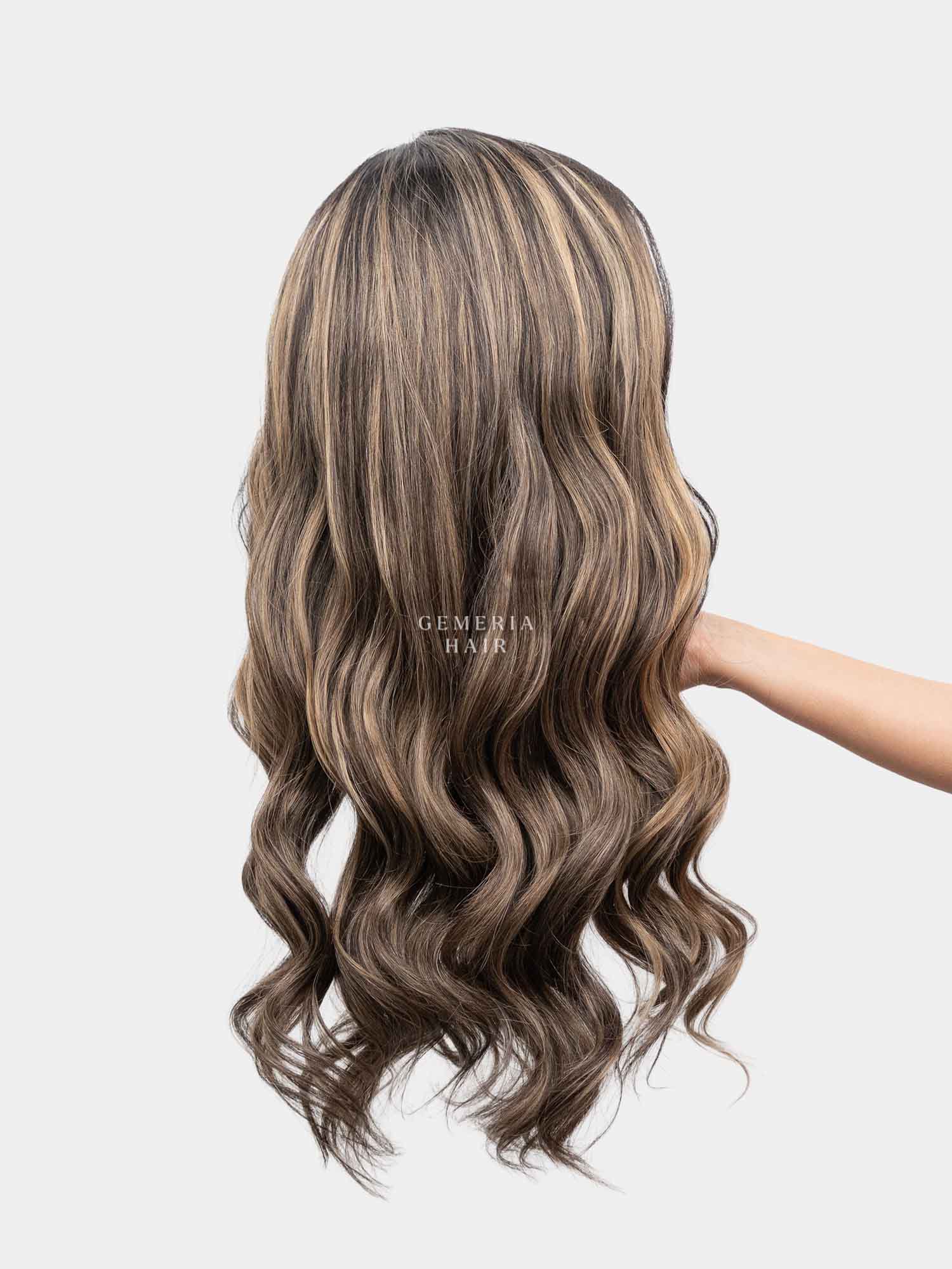 Light Ash Brown Balayage Half Head Wig