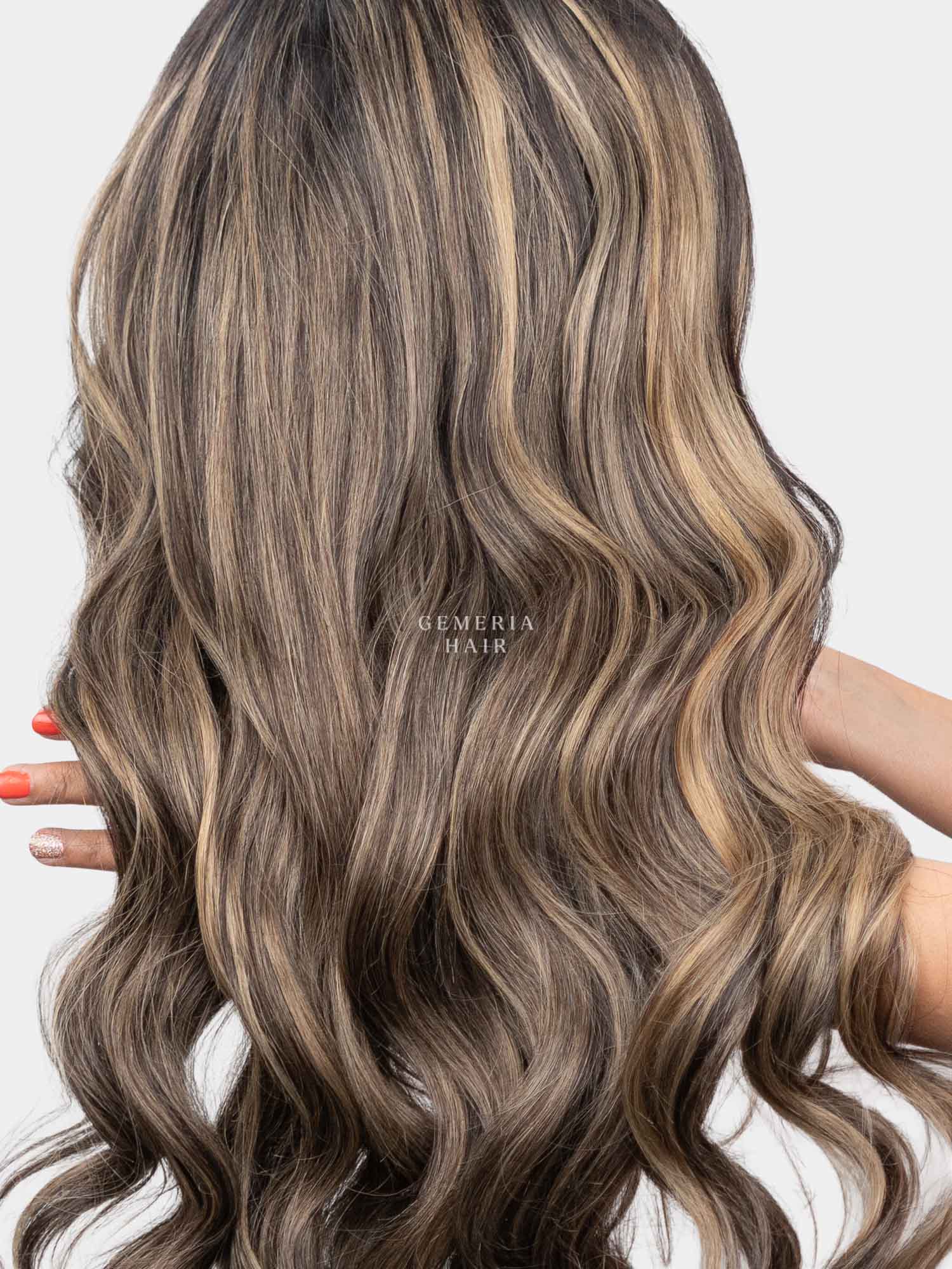 Light Ash Brown Balayage Half Head Wig