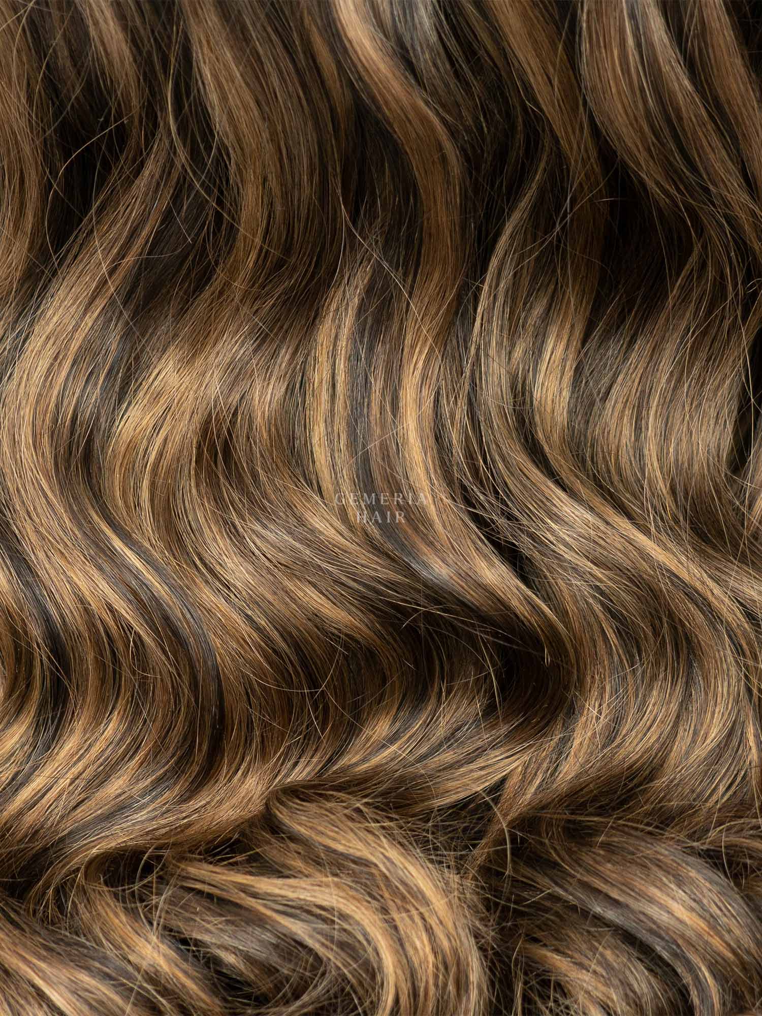 Chocolate Brown Balayage | Seamless | 7 Set Clip-In-Extensions