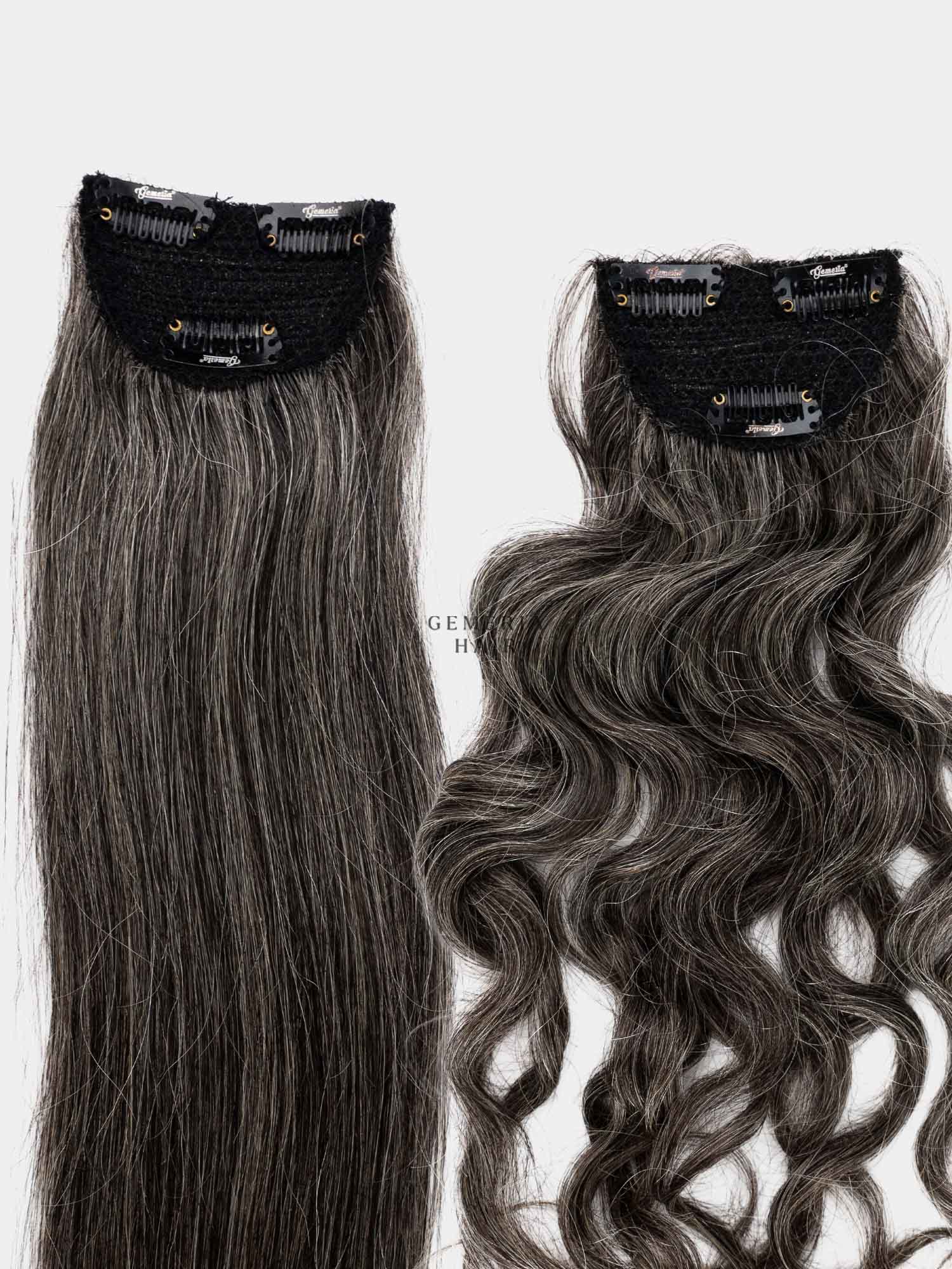 Grey Hair | Invisible Wide Cover-Up | 3" Hair Patch