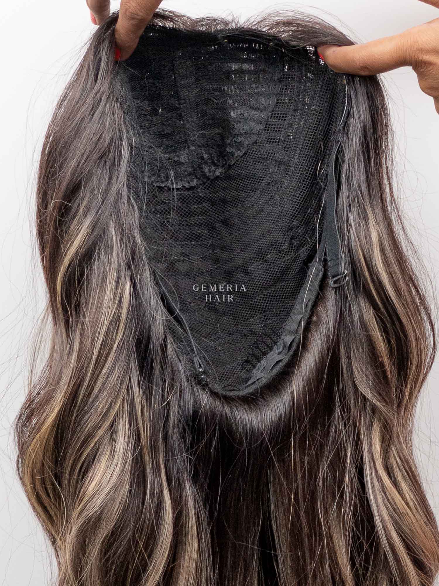 Light Ash Brown Balayage Half Head Wig