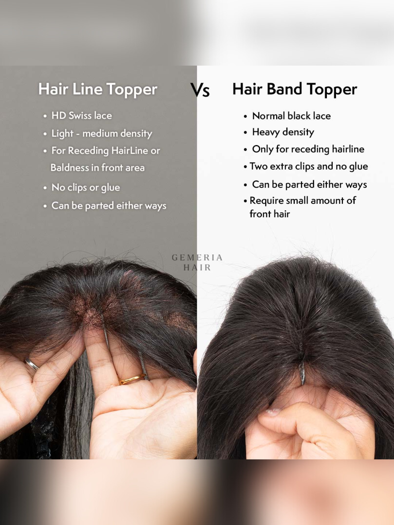Front Hairline Topper for Receding Hairline