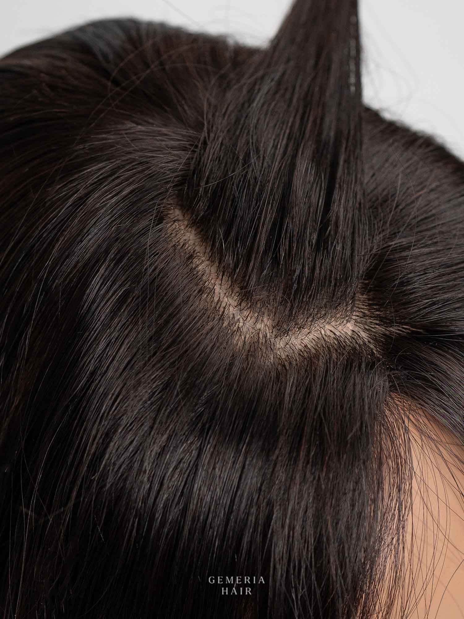 Hair Band Topper With Curtain Bangs | Bio-Base | Clip-Free