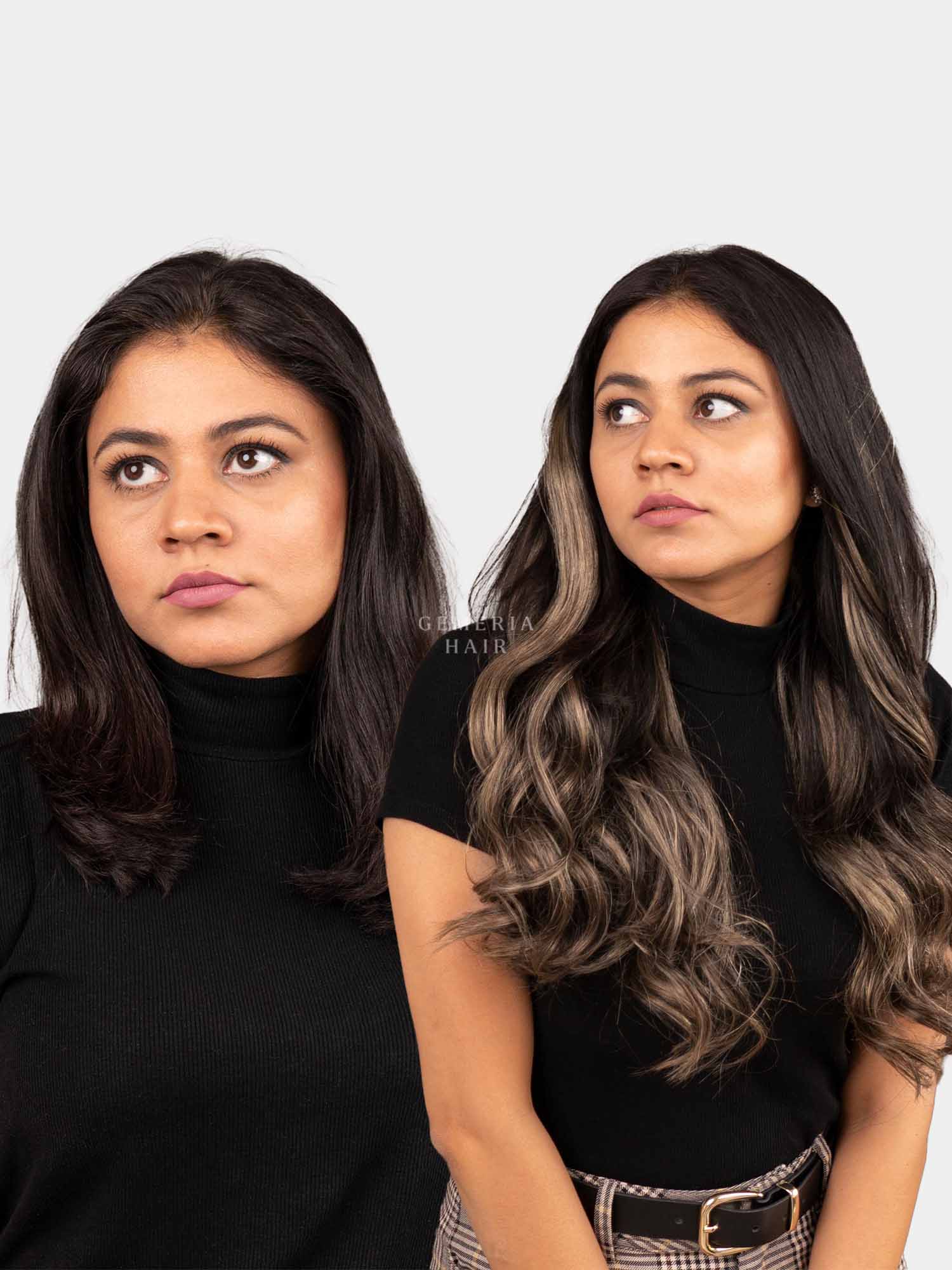 Light Ash Brown Balayage | Seamless | 7 Set Clip-In-Extensions