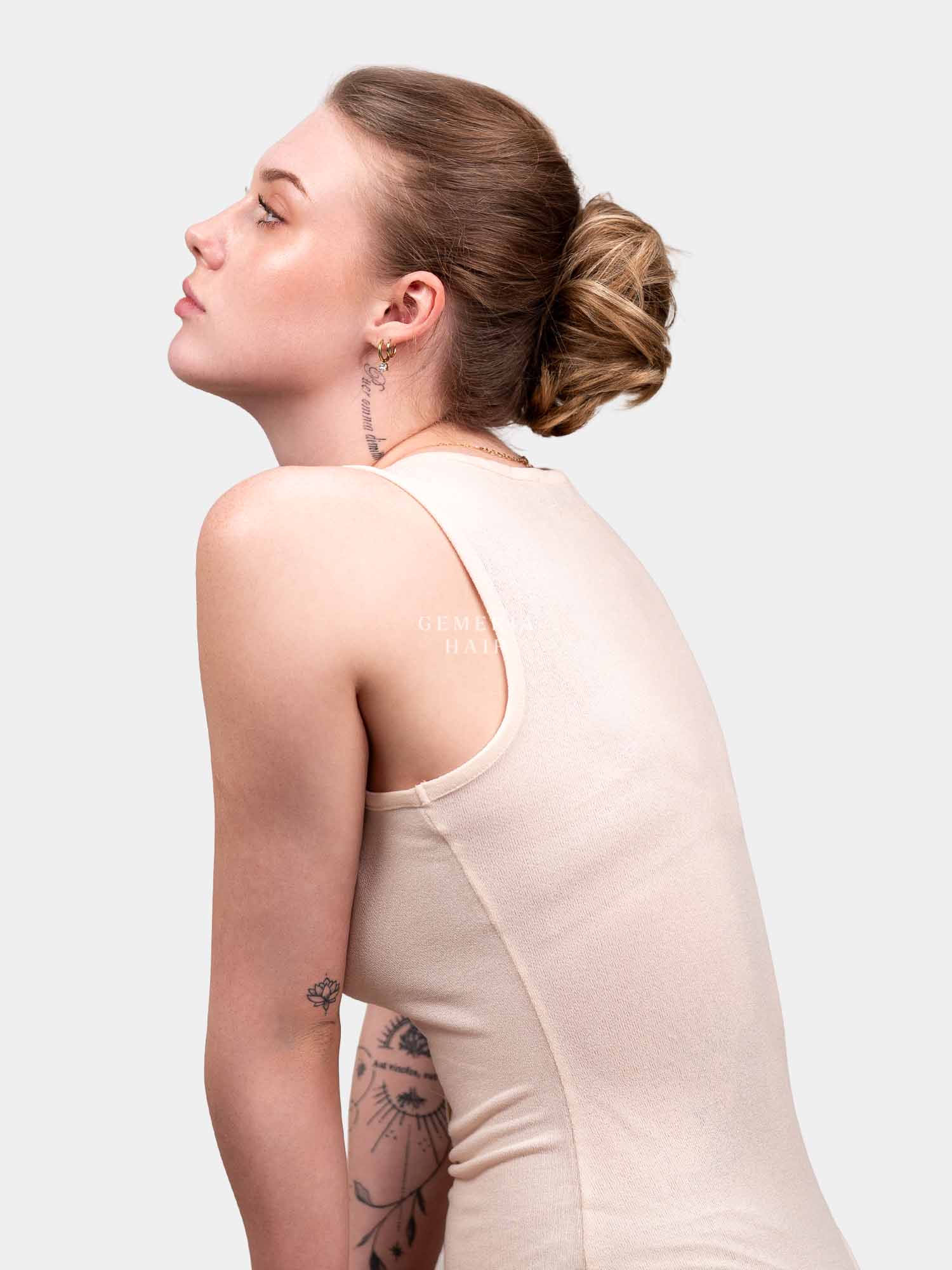 Blonde Faux Scrunchie Bun