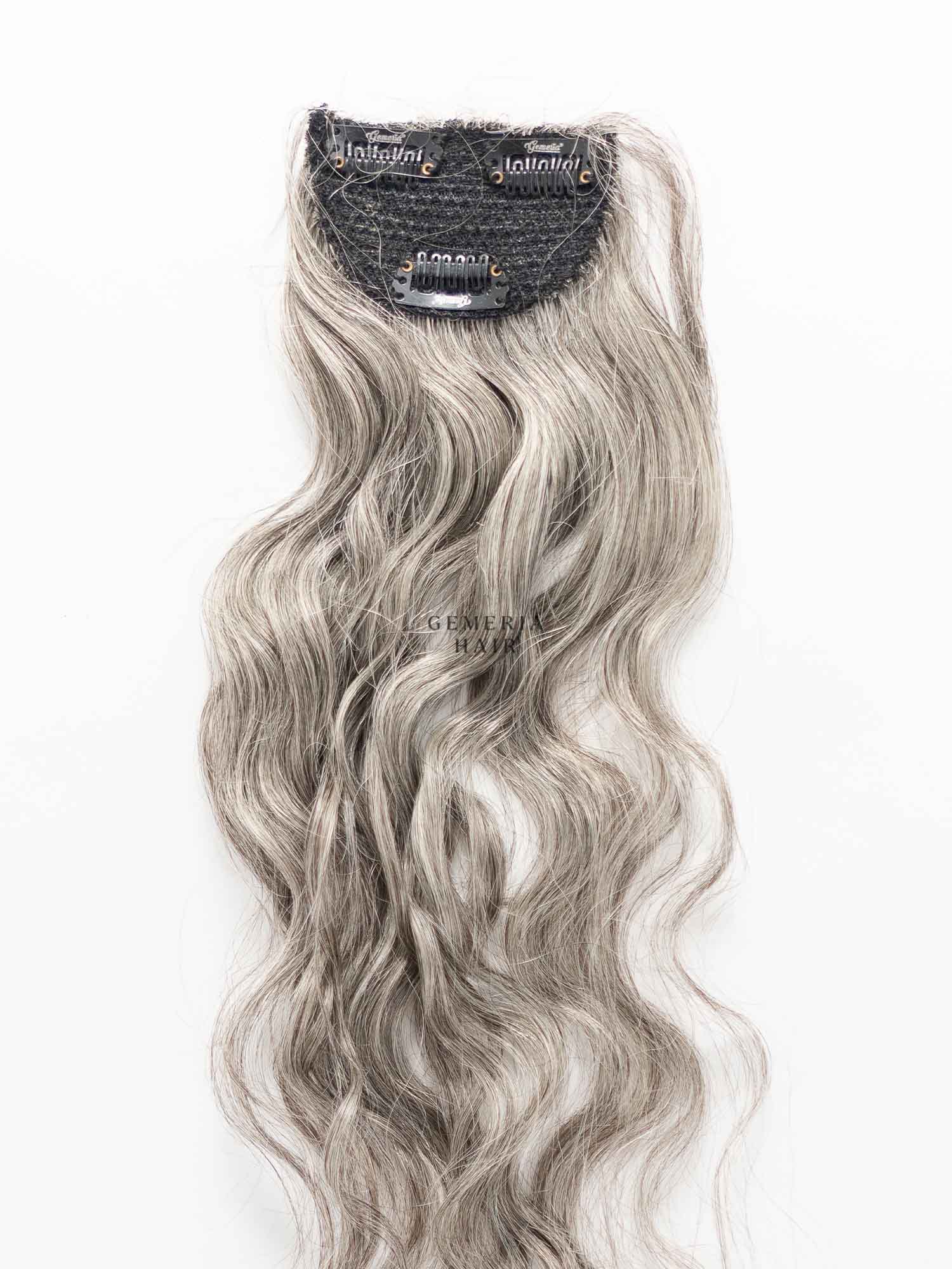 Grey Hair | Invisible Wide Cover-Up | 3" Hair Patch