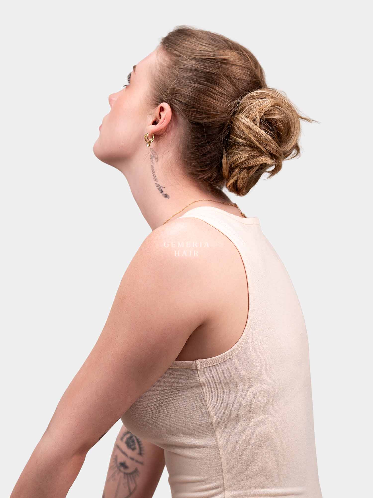 Blonde Faux Scrunchie Bun