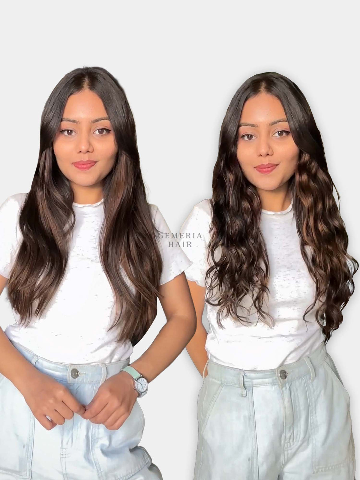 Dark Brown Balayage | Seamless | 7 Set Clip-In-Extensions