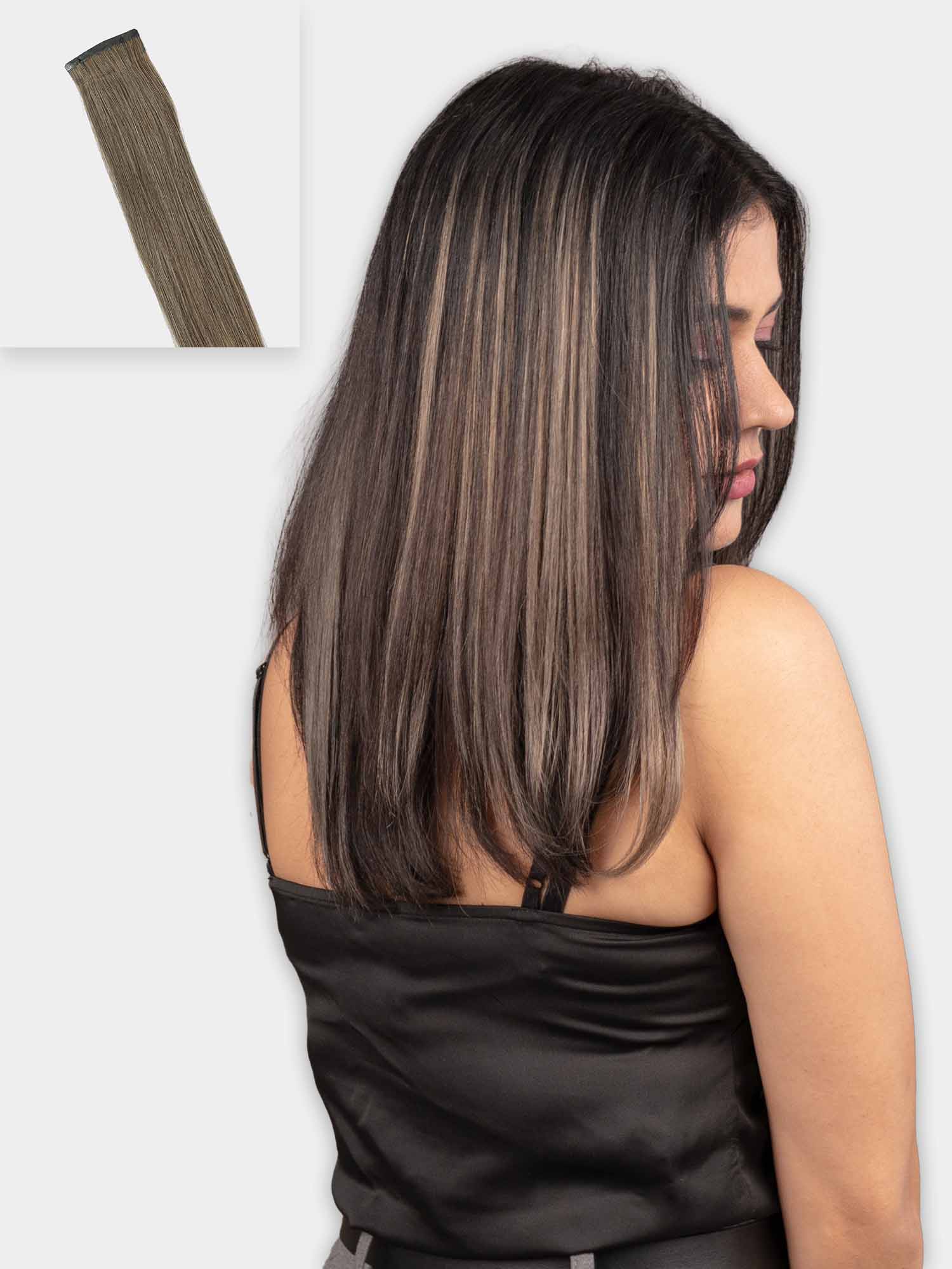 Light Ash Brown Single Clip Highlights