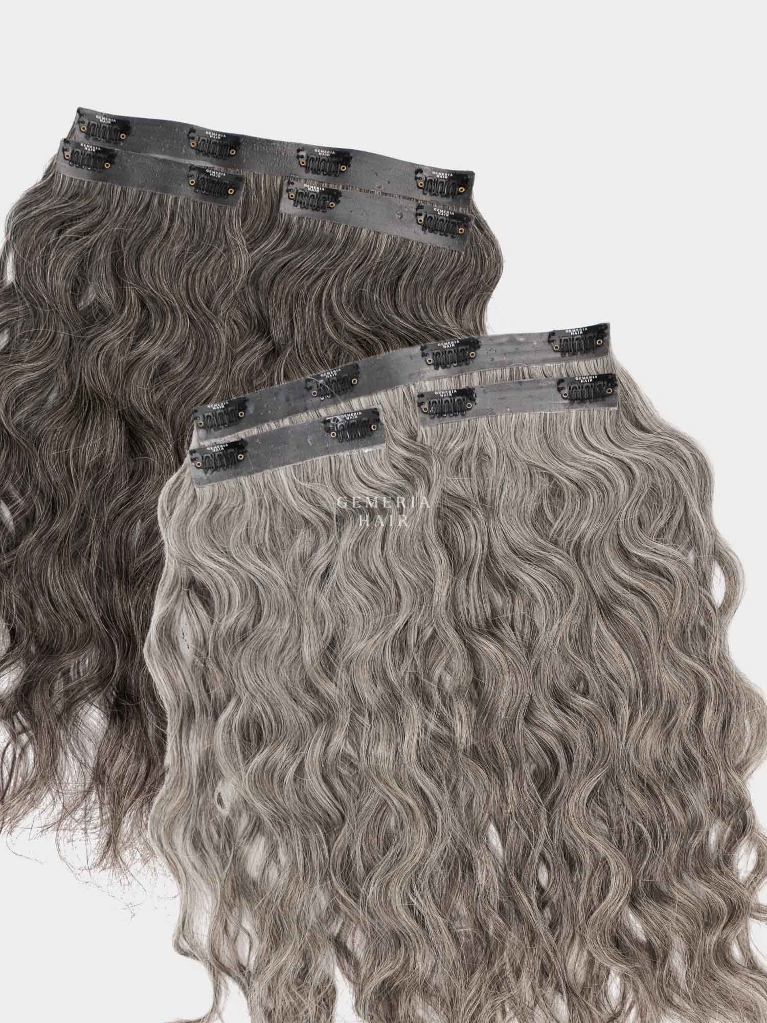 Grey Hair | Seamless | 3 piece Set Clip-In Hair Volumizer