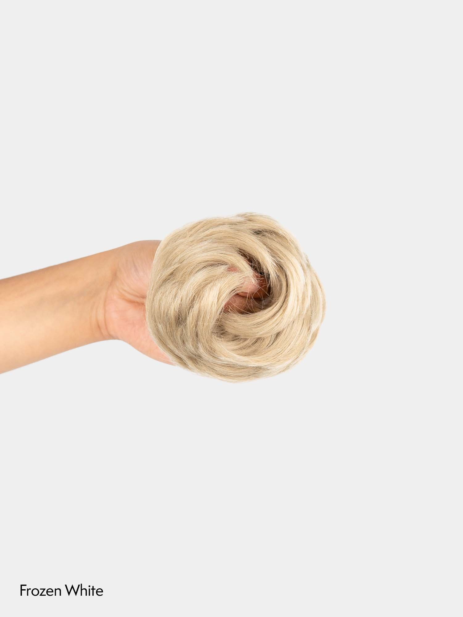 Salt & Pepper - Grey | Faux Scrunchie Bun