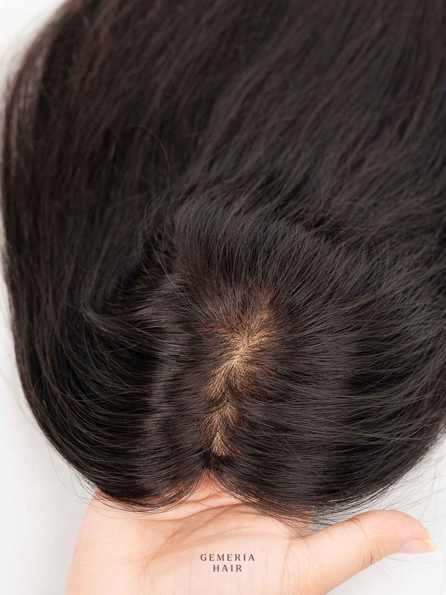 5"x8" | Silk Hair Topper | Crown Hair Topper