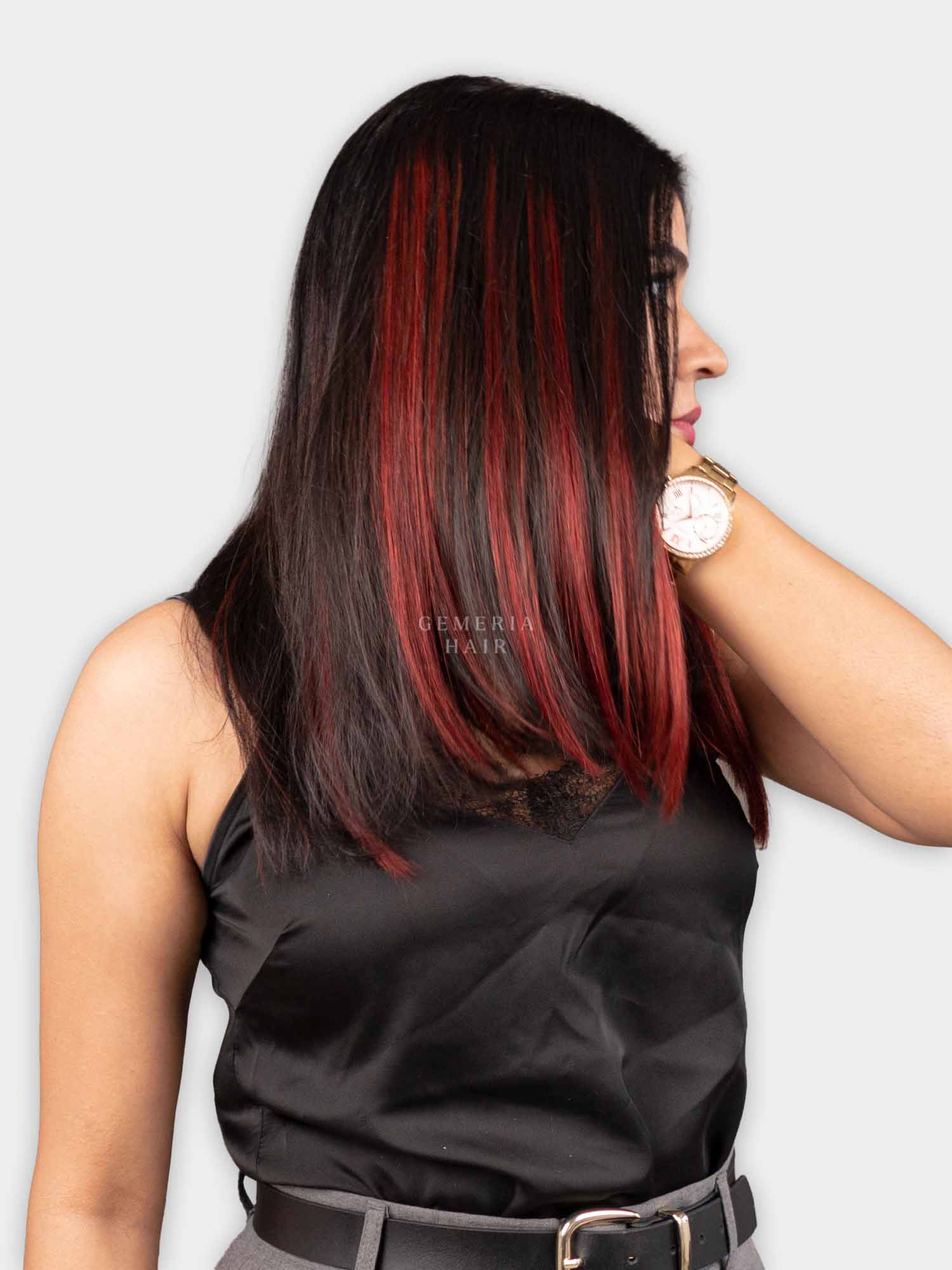 Wine Red Single Clip Highlights