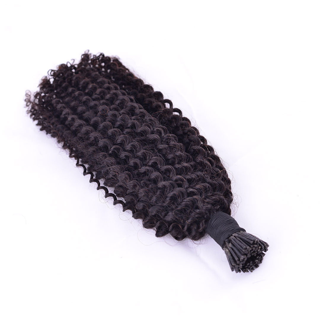 Kinky Curly I-tips hair extensions