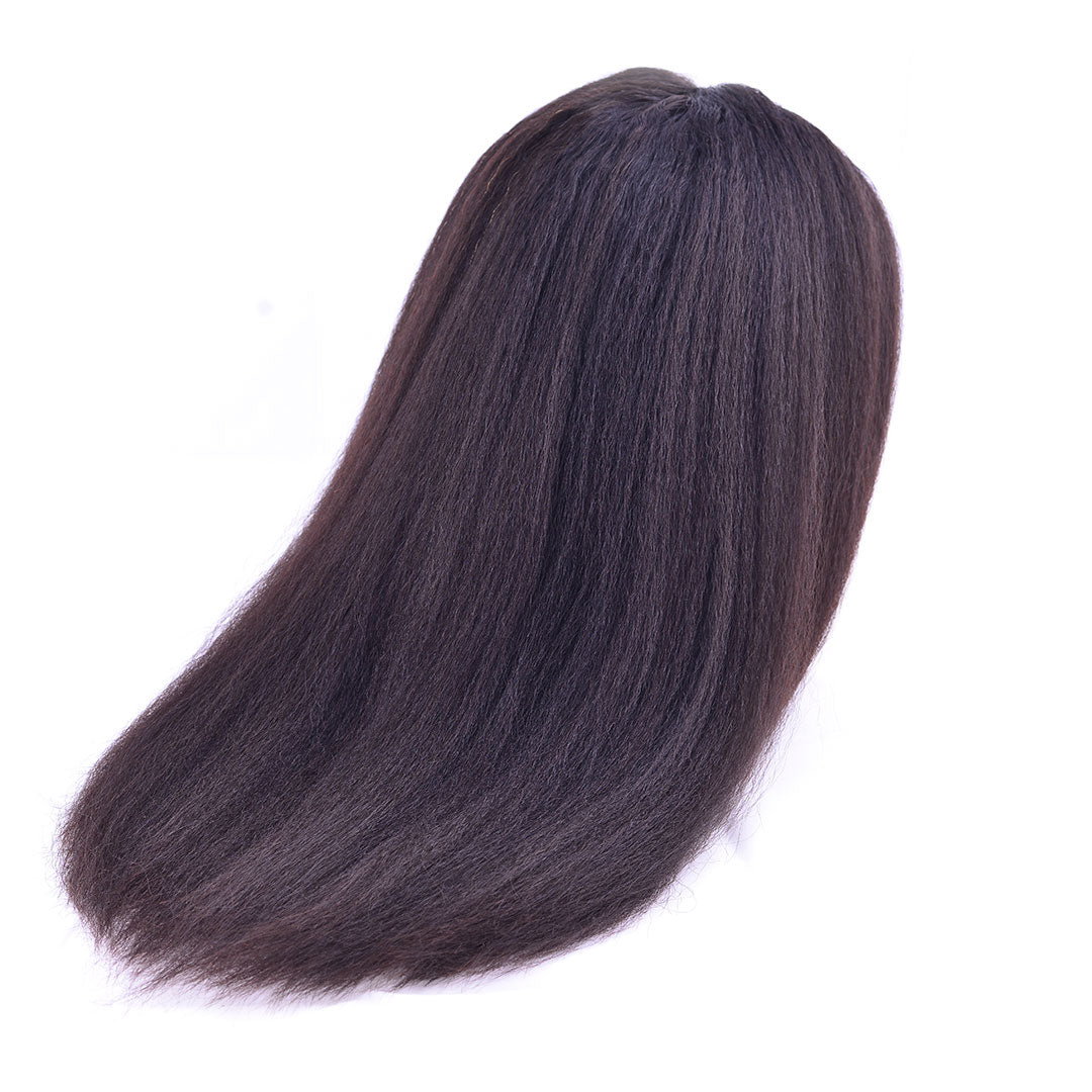 Kinky straight front lace wig