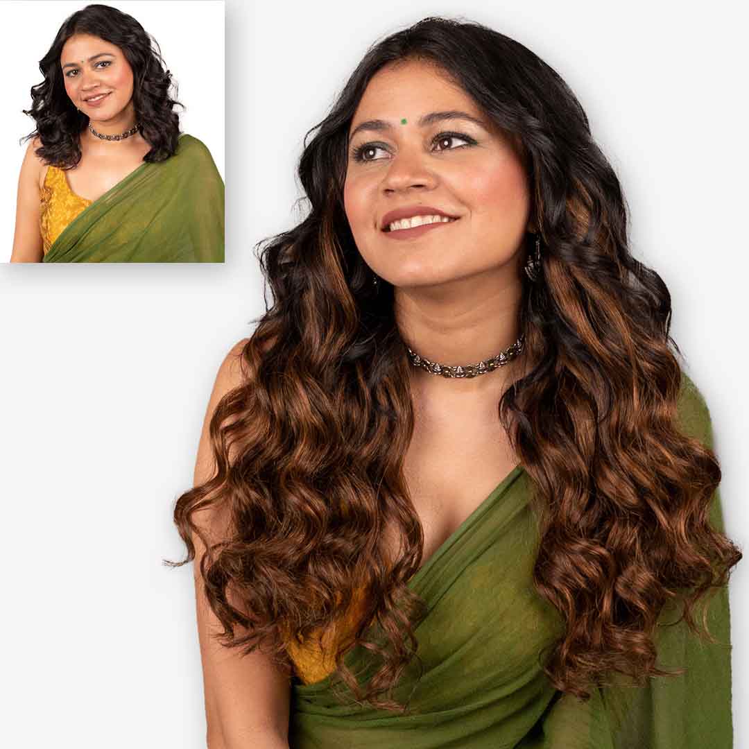 Caramel Brown Balayage | Seamless | 7 Set Clip-In Extensions