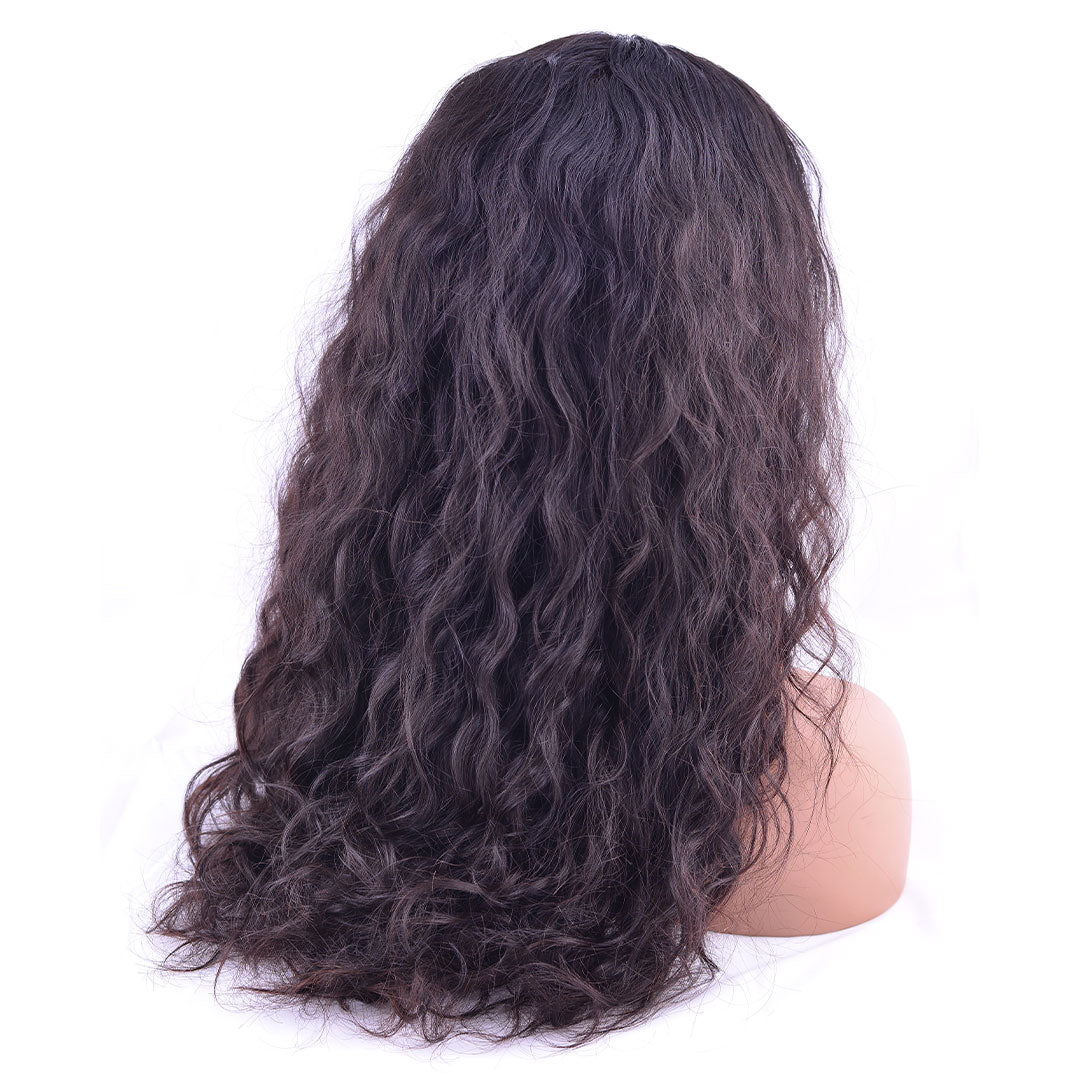 Frontal lace wig natural wavy