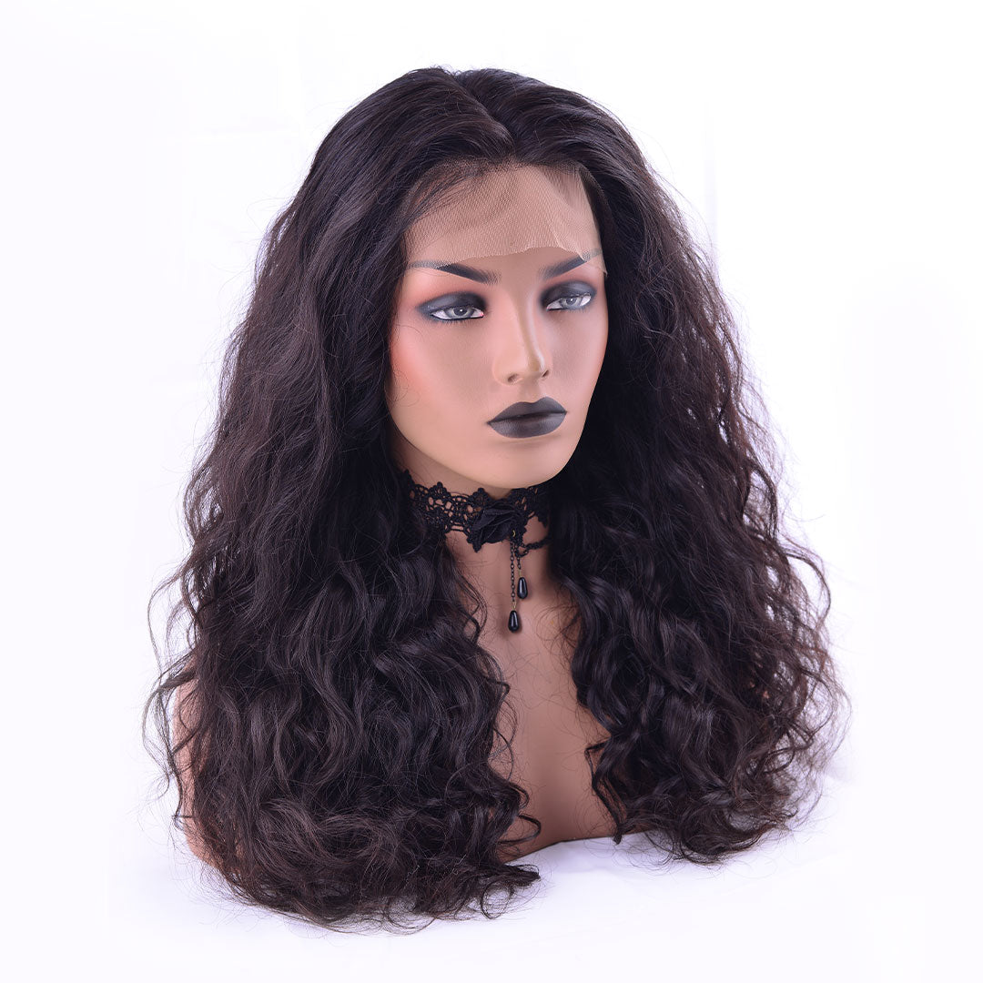 Frontal lace wig natural wavy