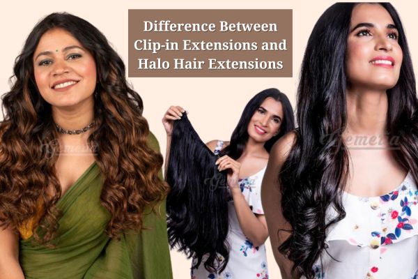 Difference Between Clip-in Extensions and Halo Hair Extensions