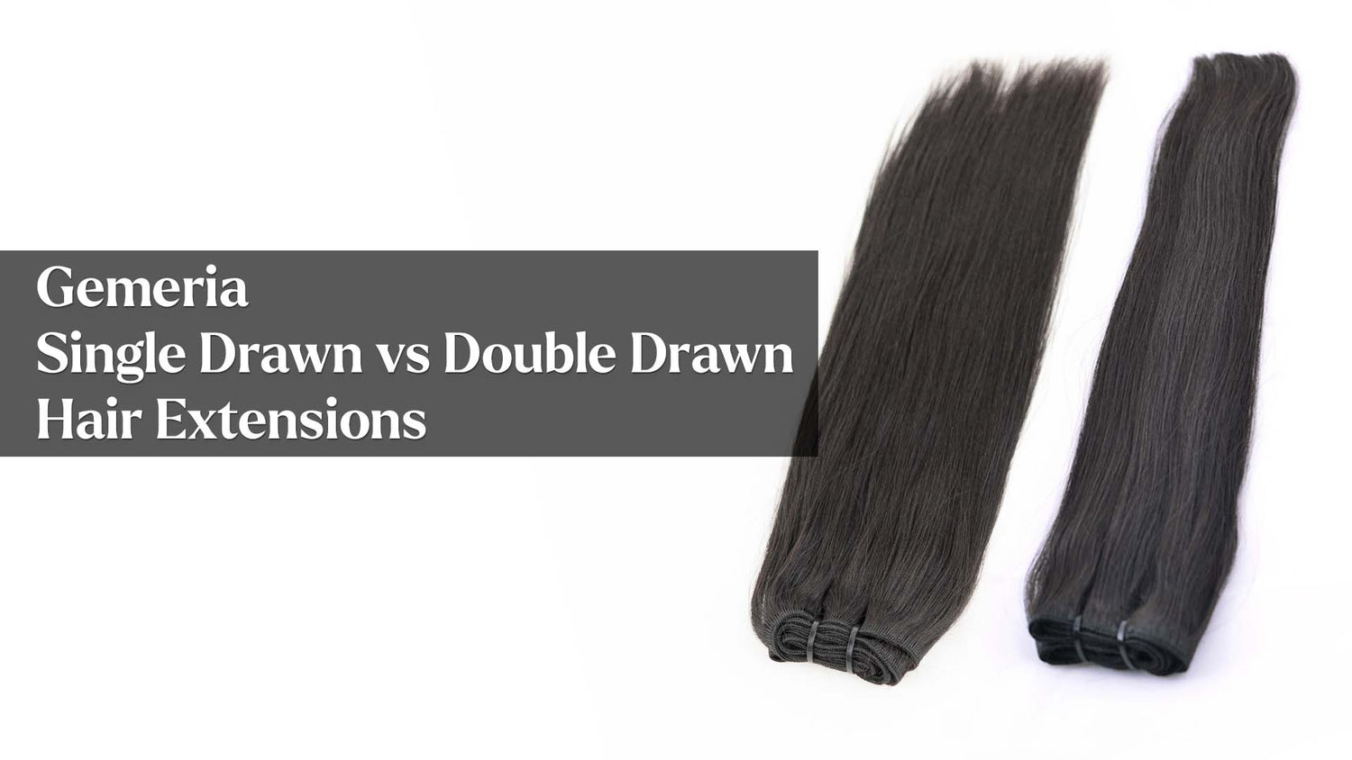 single drawn hair extensions vs double drawn hair extensions
