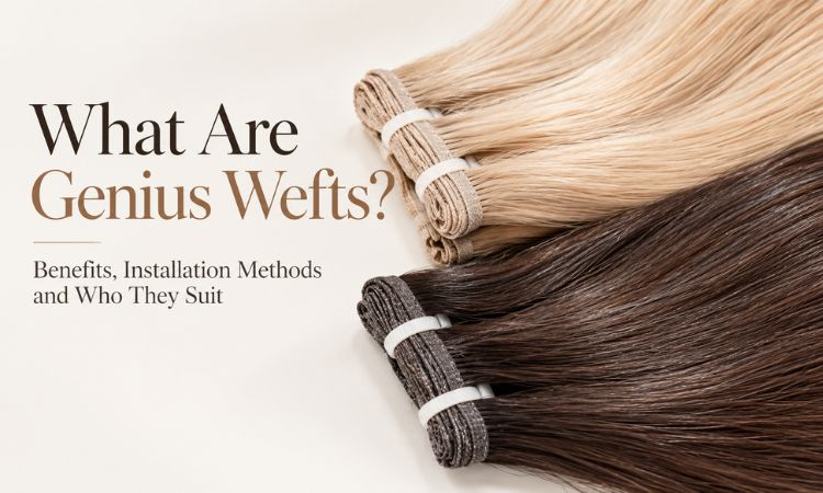 genius weft hair extension with ultra-thin seam