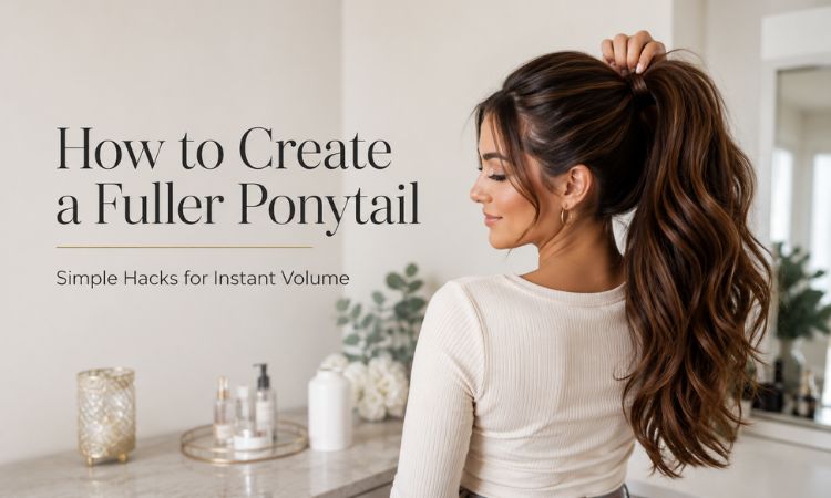 how to create fuller ponytail