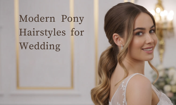Modern Pony Hairstyles for Wedding Inspired by Celebrities