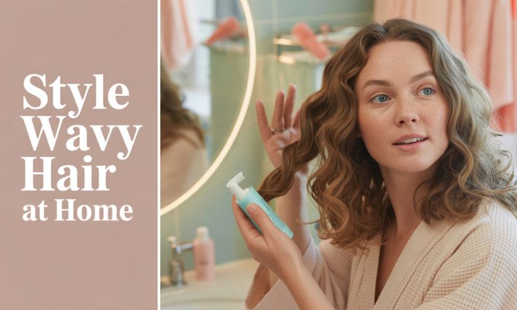 style wavy hair at home