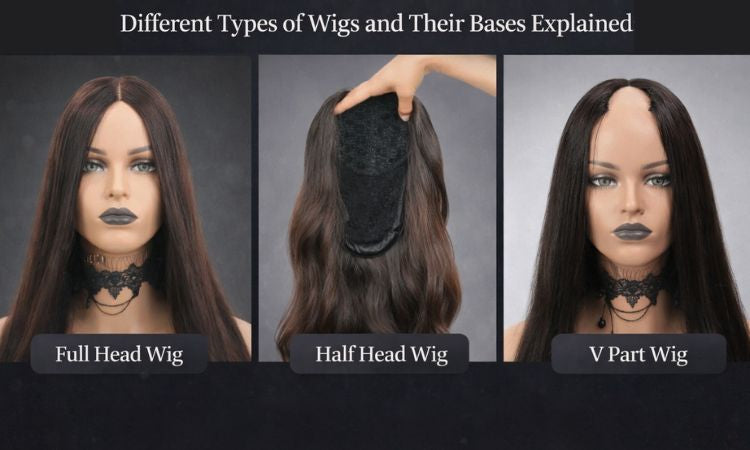 types of wigs and their bases