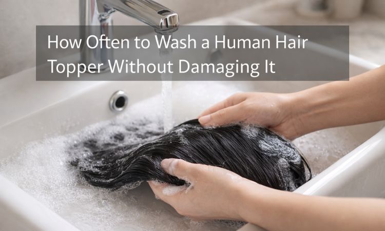 when to wash hair topper