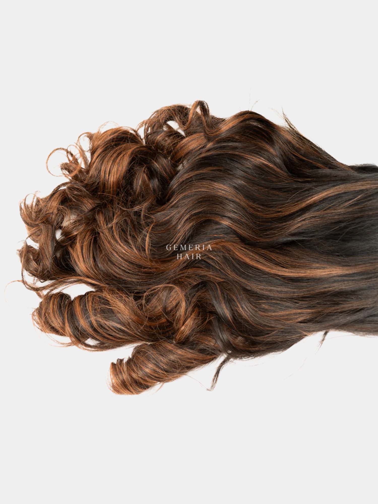 Caramel Brown Balayage Half Head Wig