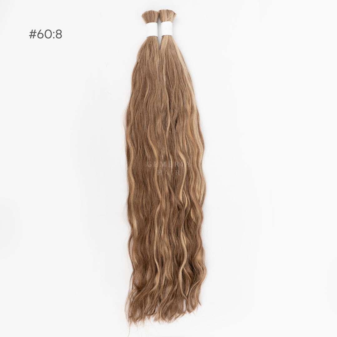 14"/ 36 cm - Bulk Hair | Double Drawn