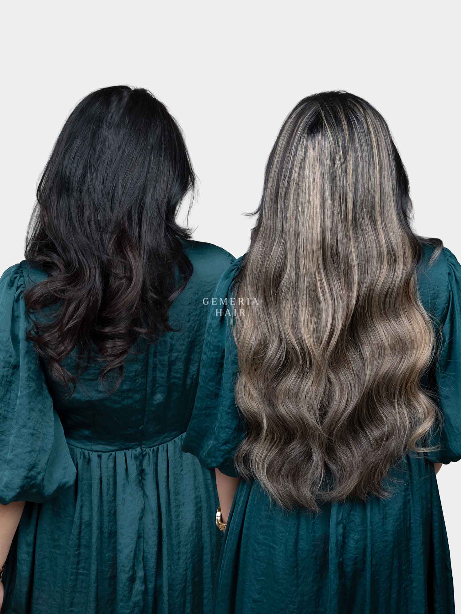 Light Ash Brown Balayage Half Head Wig
