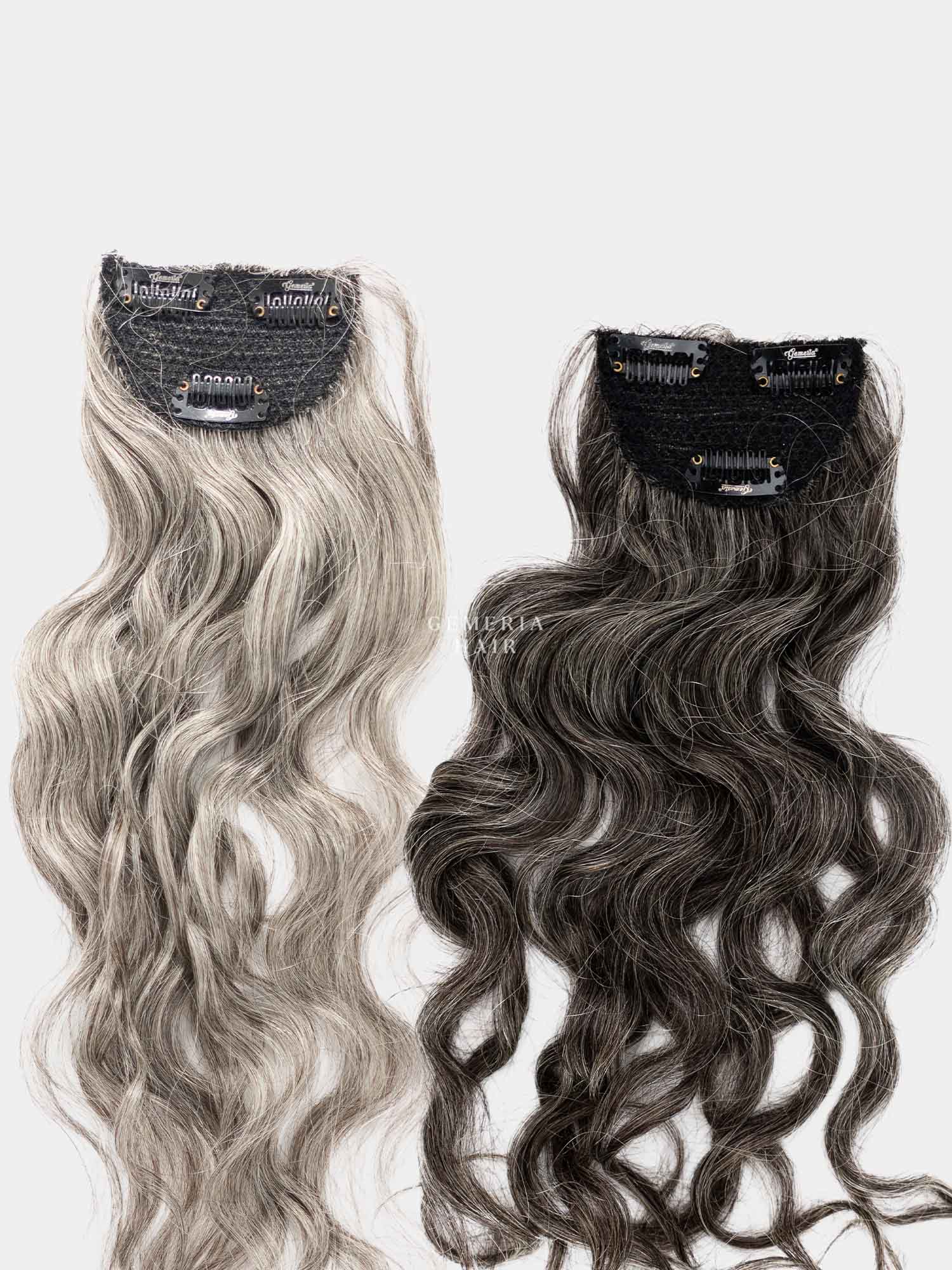 Grey Hair | Invisible Wide Cover-Up | 3" Hair Patch