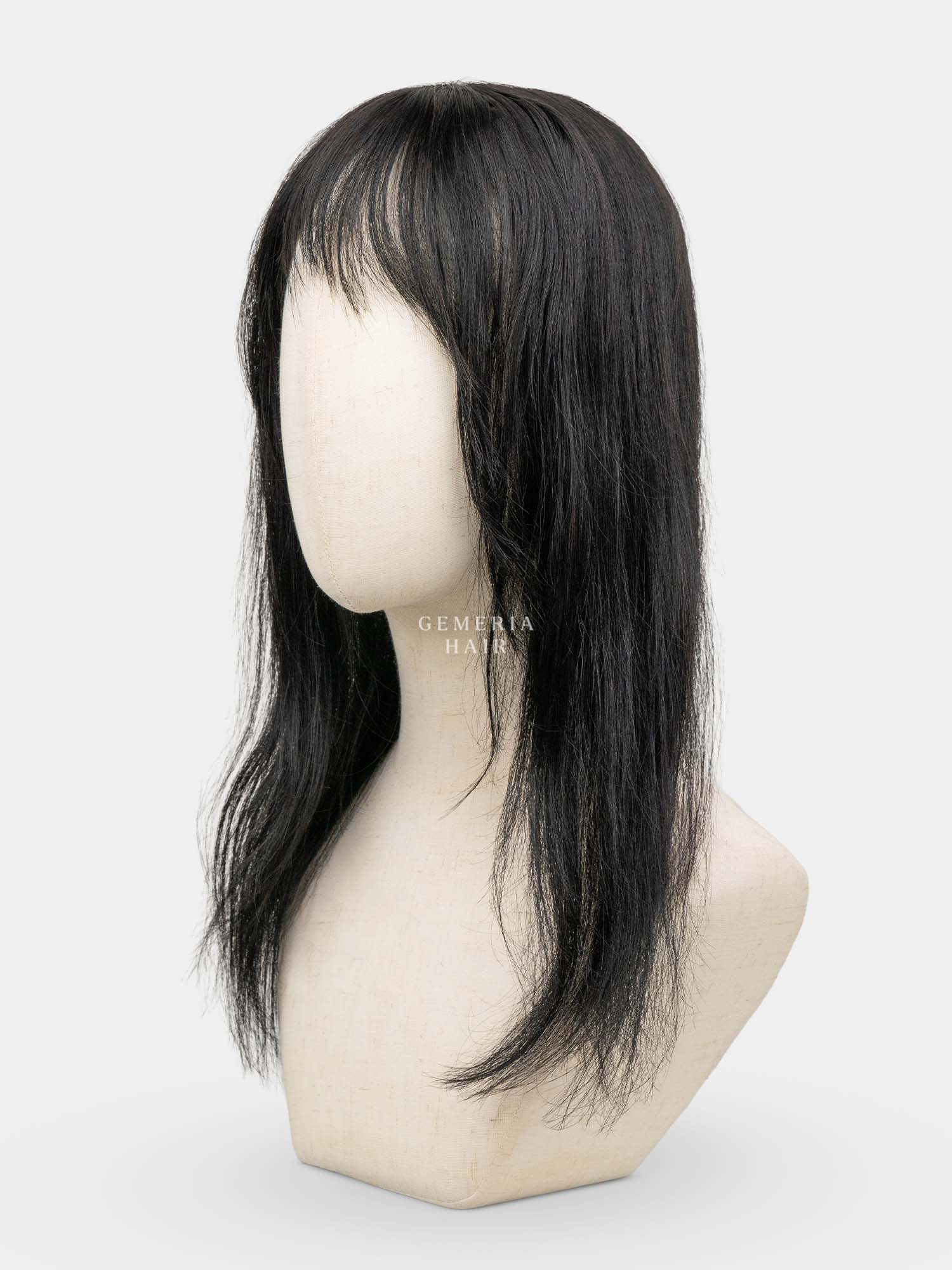 Hair Band Topper Max With Light Front Bangs | Bio-Base | Clip-Free